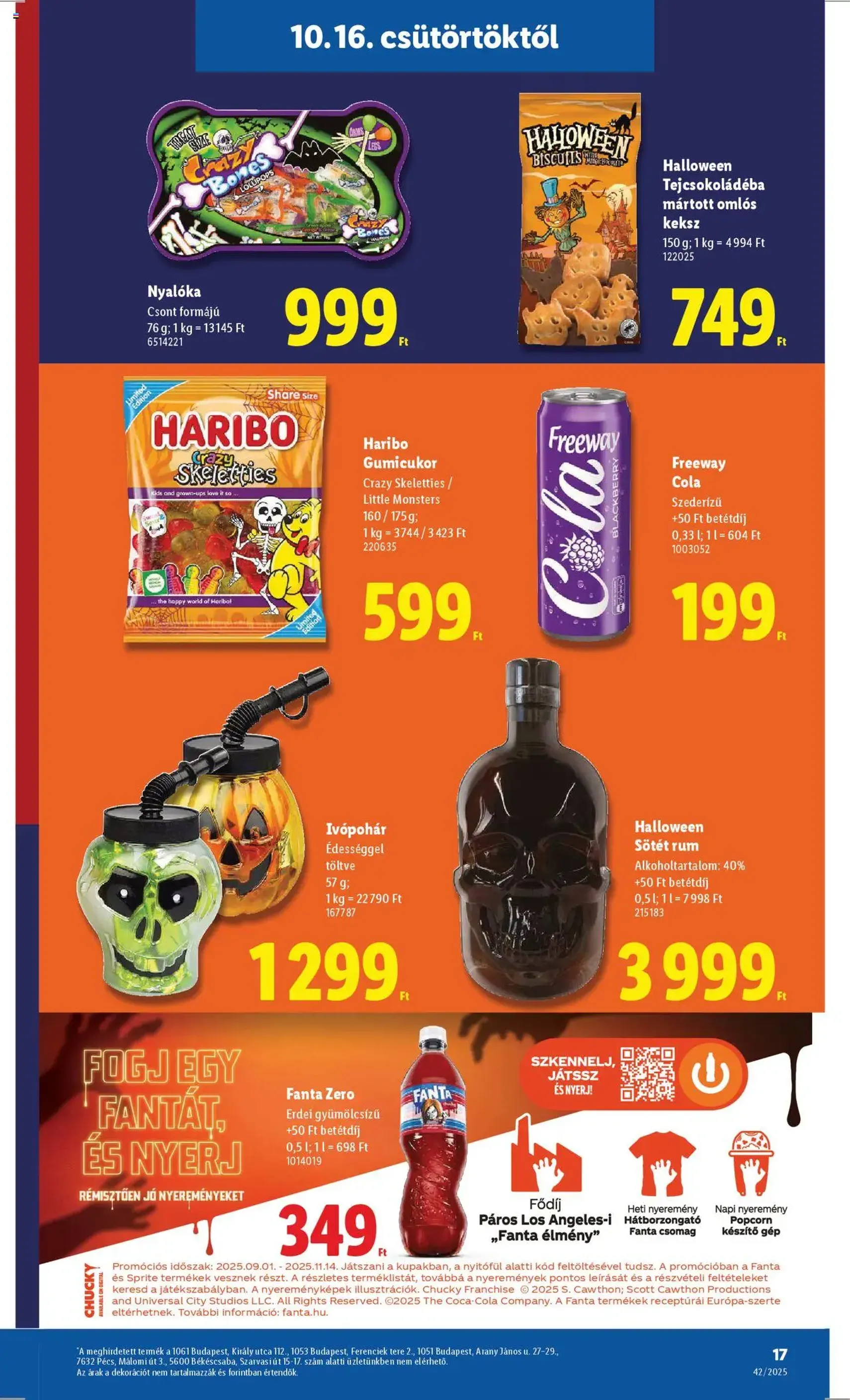 Lidl Akciós újság - 2025.10.16. érvényes szórólap 17 oldal 68 oldalból Lidl Akciós újság - 2025.10.16. érvényes szórólap 17 oldal 68 oldalból