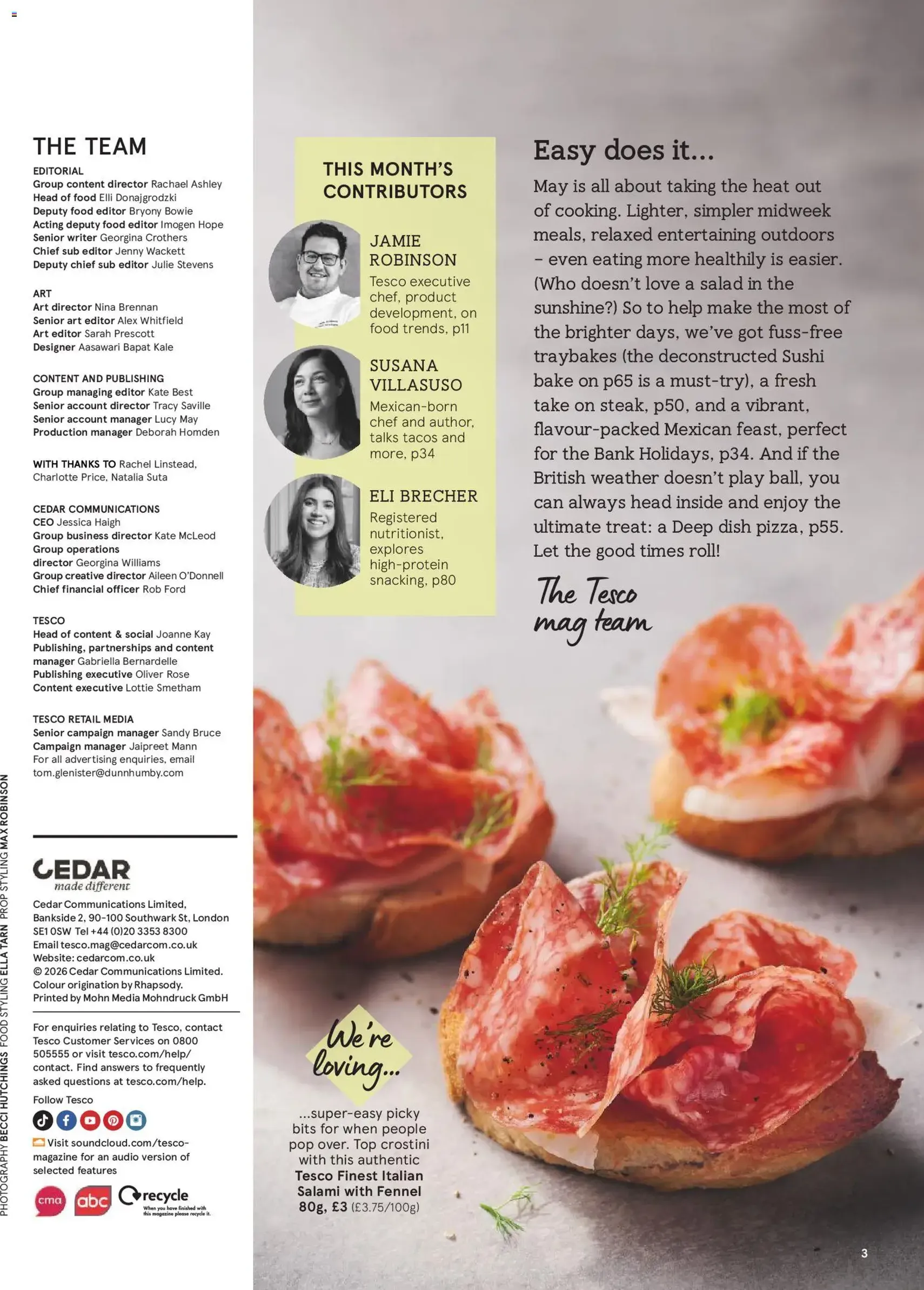 Tesco Magazine - May 2026 - valid flyer from 01/05/2026, page 3 of 100