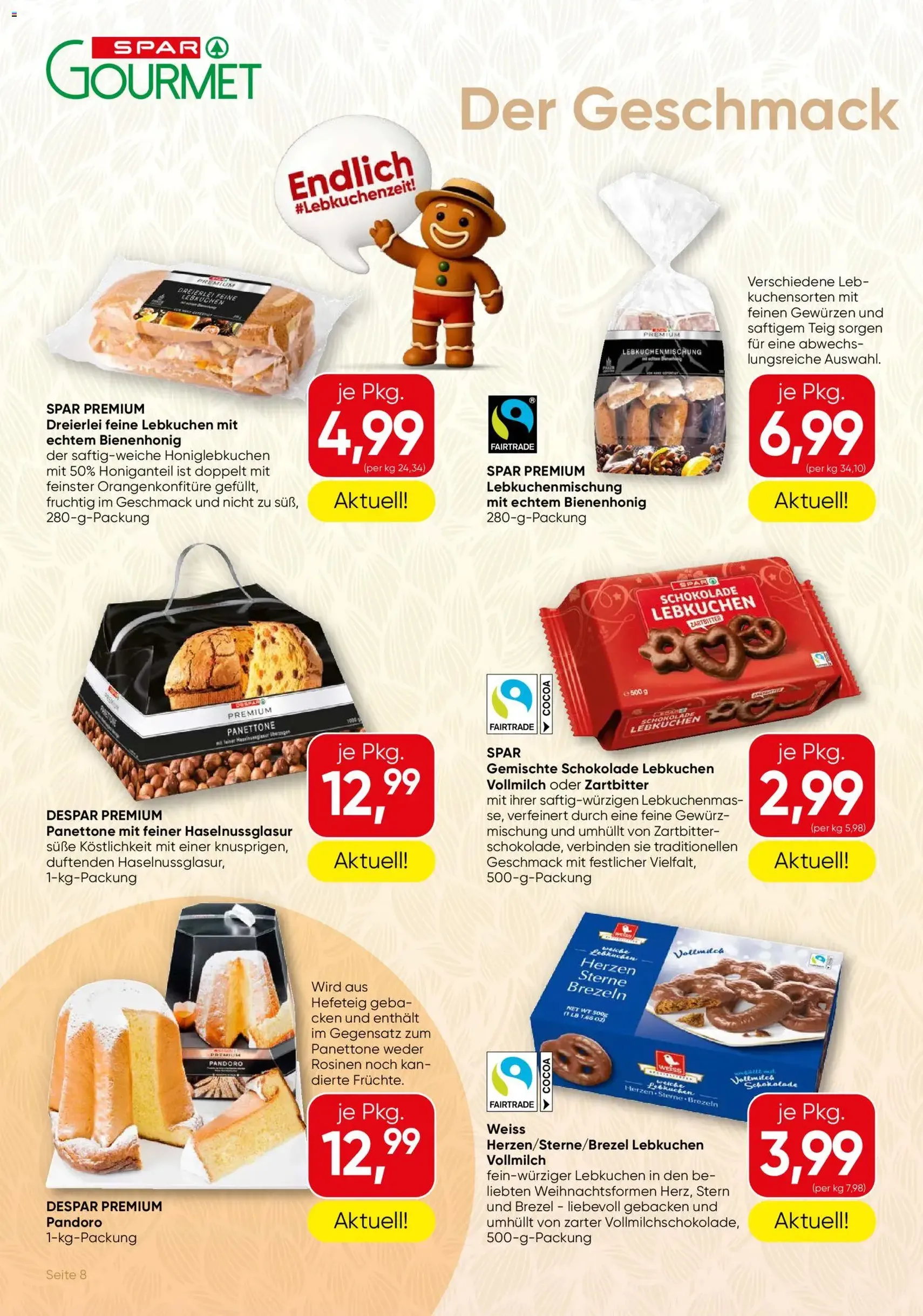 SPAR Gourmet Flugblatt - Gültiger Prospekt ab 08.10.2026, Seite 8 von insgesamt 12