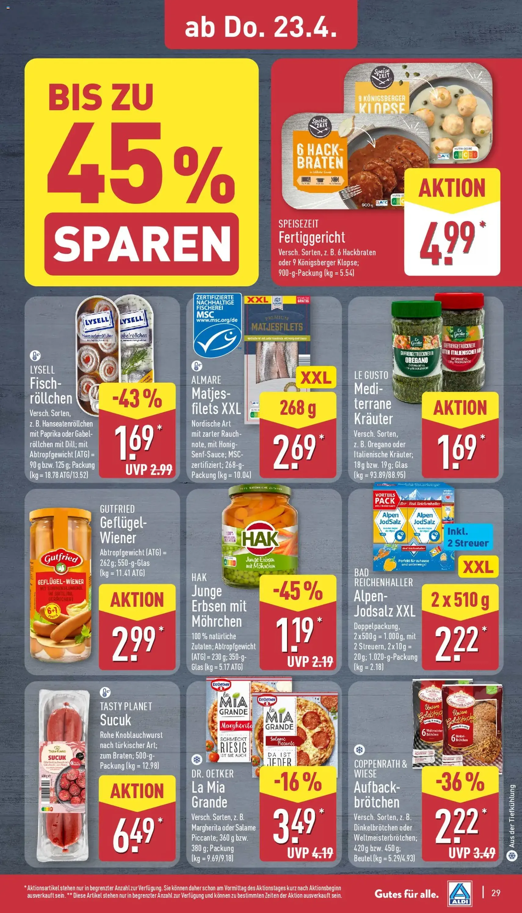 Aldi Prospekt - Gültiger Prospekt ab 20.04.2026, Seite 29 von insgesamt 39
