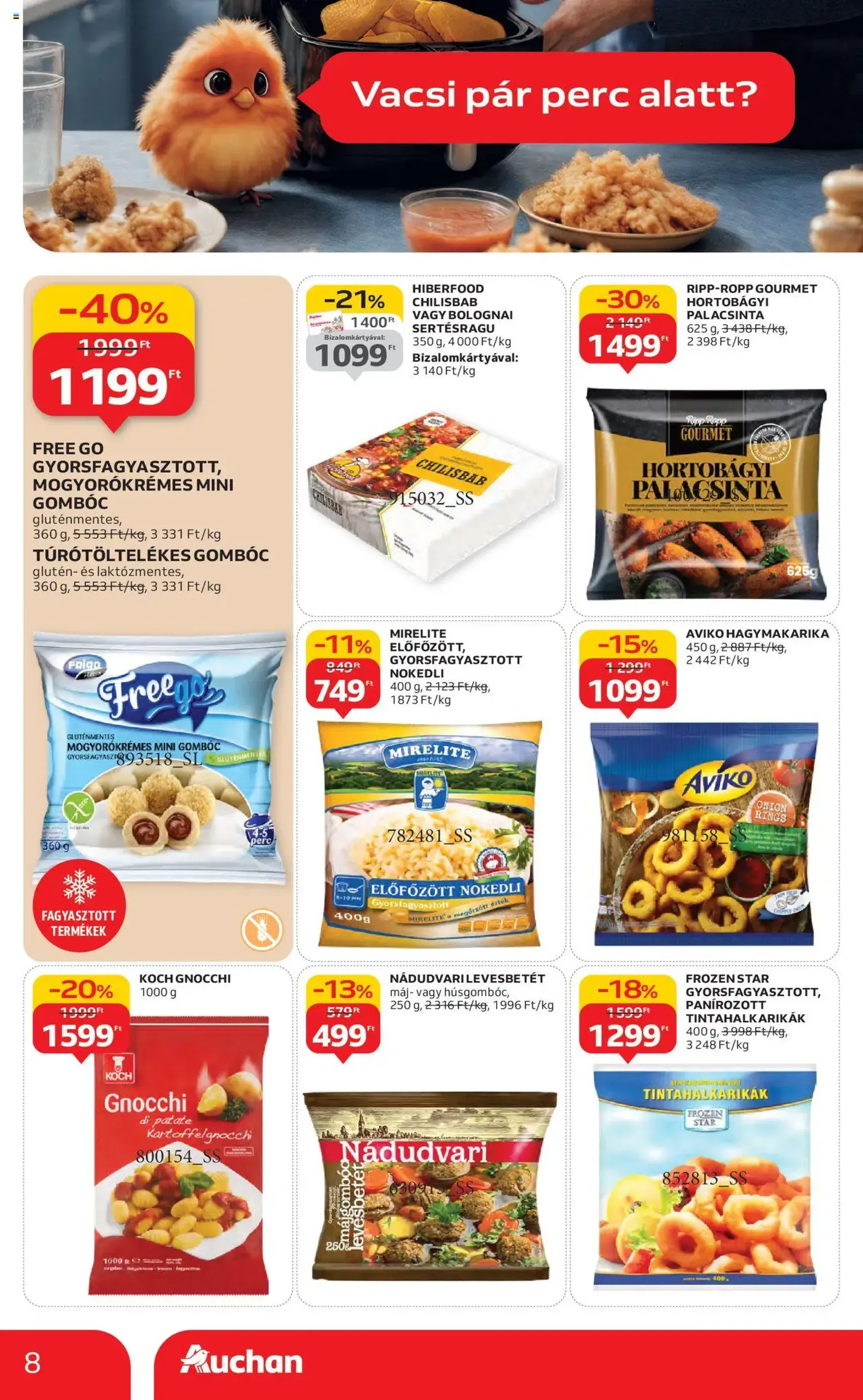 Auchan Akciós újság - 2025.10.16. érvényes szórólap 8 oldal 54 oldalból Auchan Akciós újság - 2025.10.16. érvényes szórólap 8 oldal 54 oldalból
