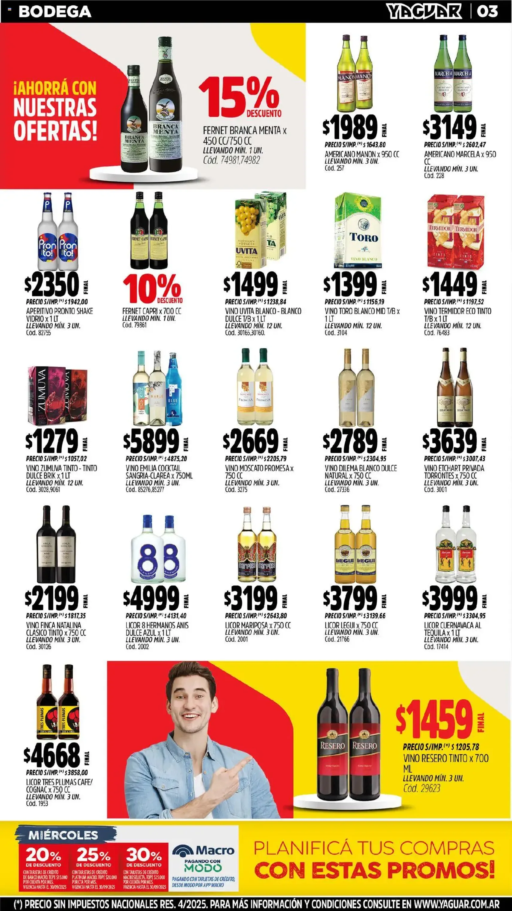 Yaguar catálogo - folleto válido desde 08/09/2025 página 5 de 35 Yaguar catálogo - folleto válido desde 08/09/2025 página 5 de 35