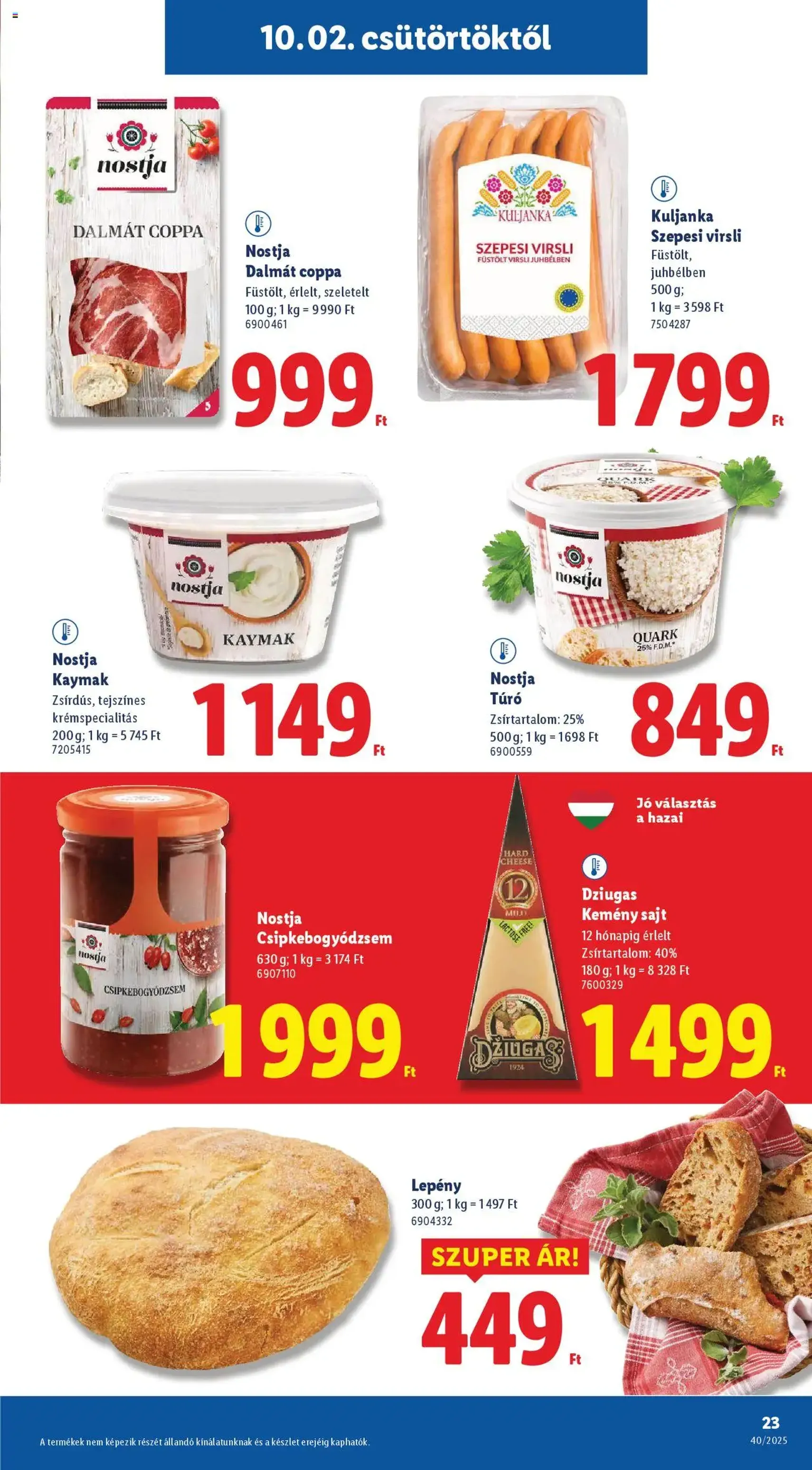 Lidl Akciós újság - 2025.10.02. érvényes szórólap 23 oldal 76 oldalból Lidl Akciós újság - 2025.10.02. érvényes szórólap 23 oldal 76 oldalból