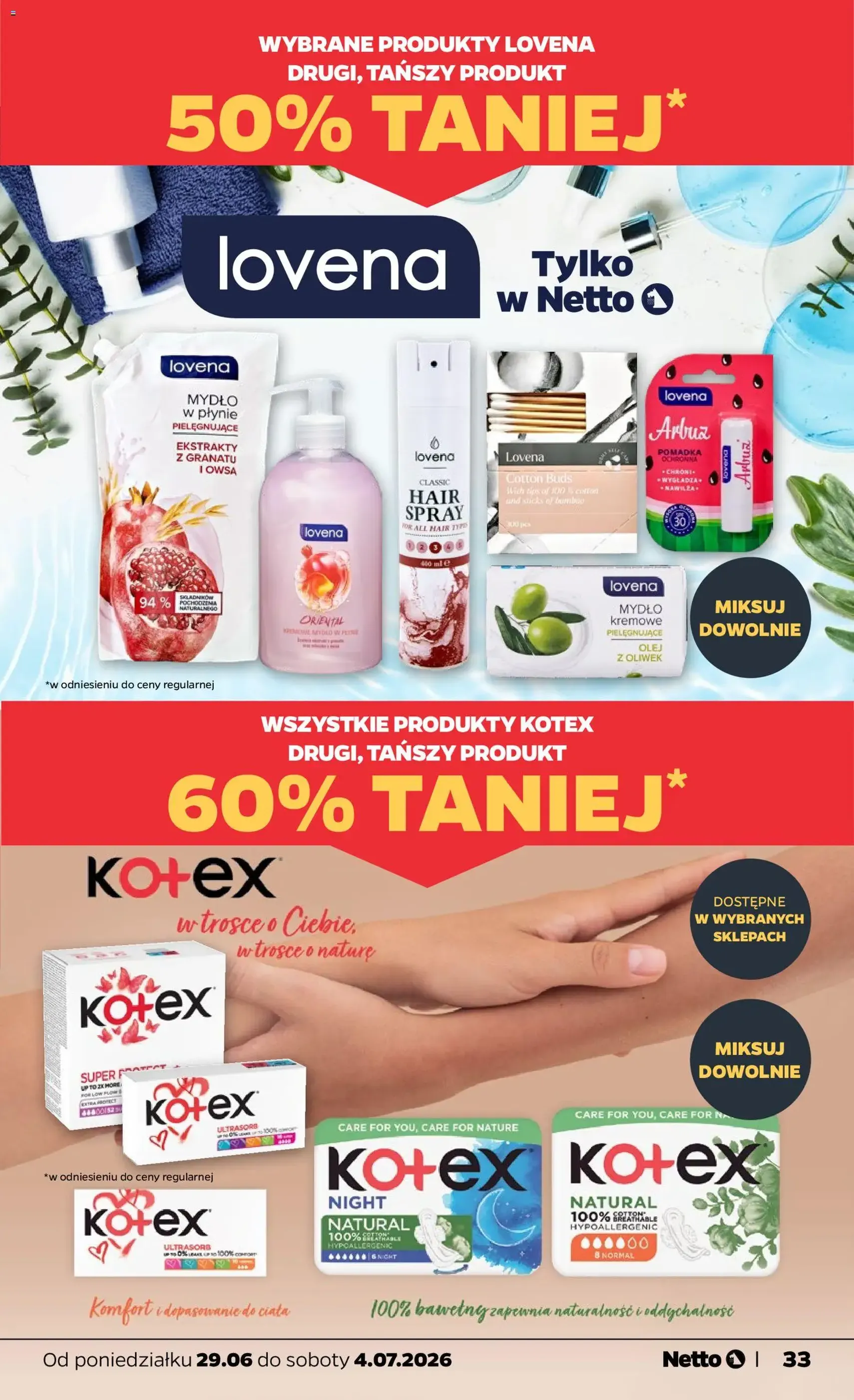 Netto gazetka od poniedziałku spożywcza - ważny gazetka od 29.06.2026 strona 33 z 37