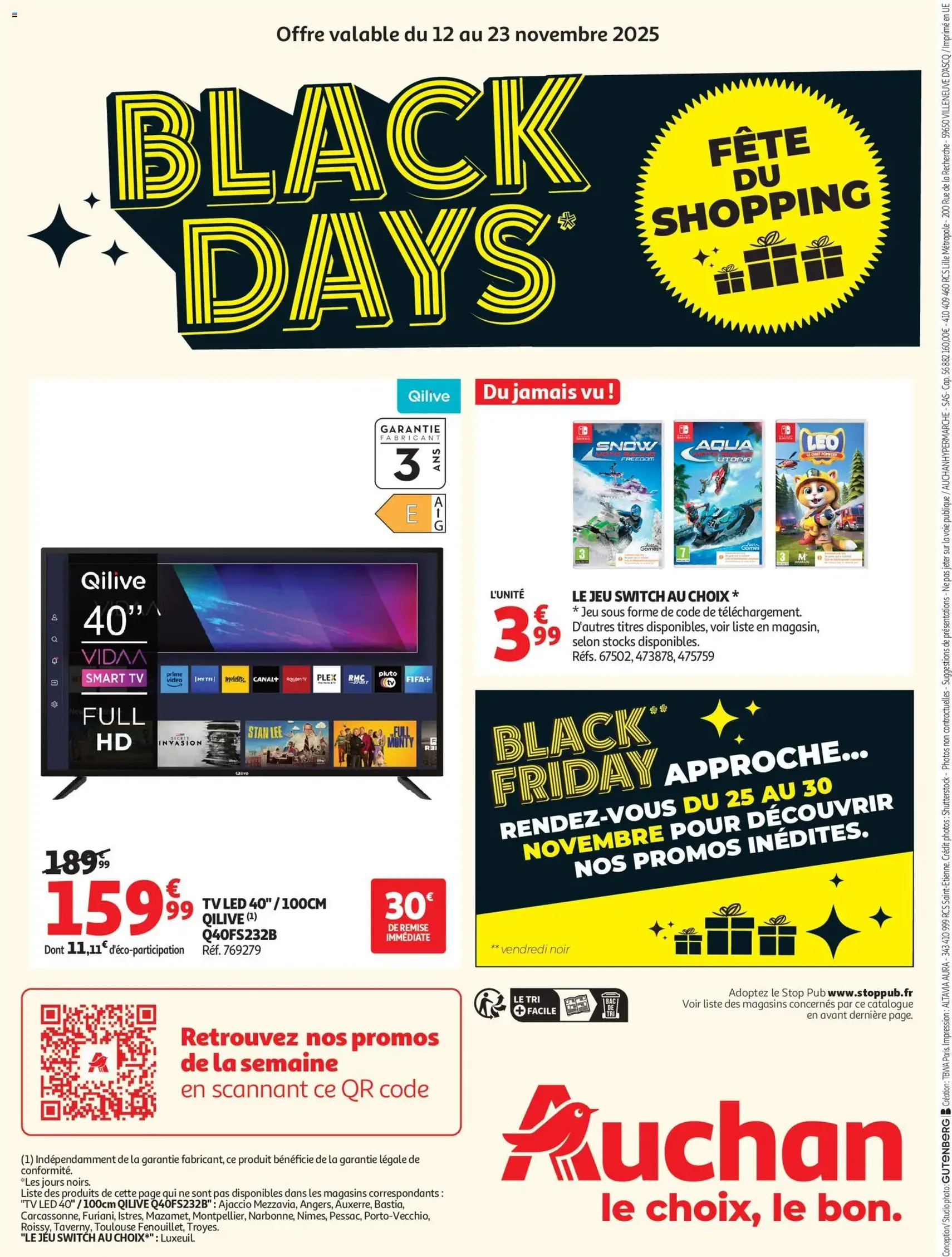 Auchan Black Friday - brochure valable à partir du 04/11/2025, page 8 sur 8