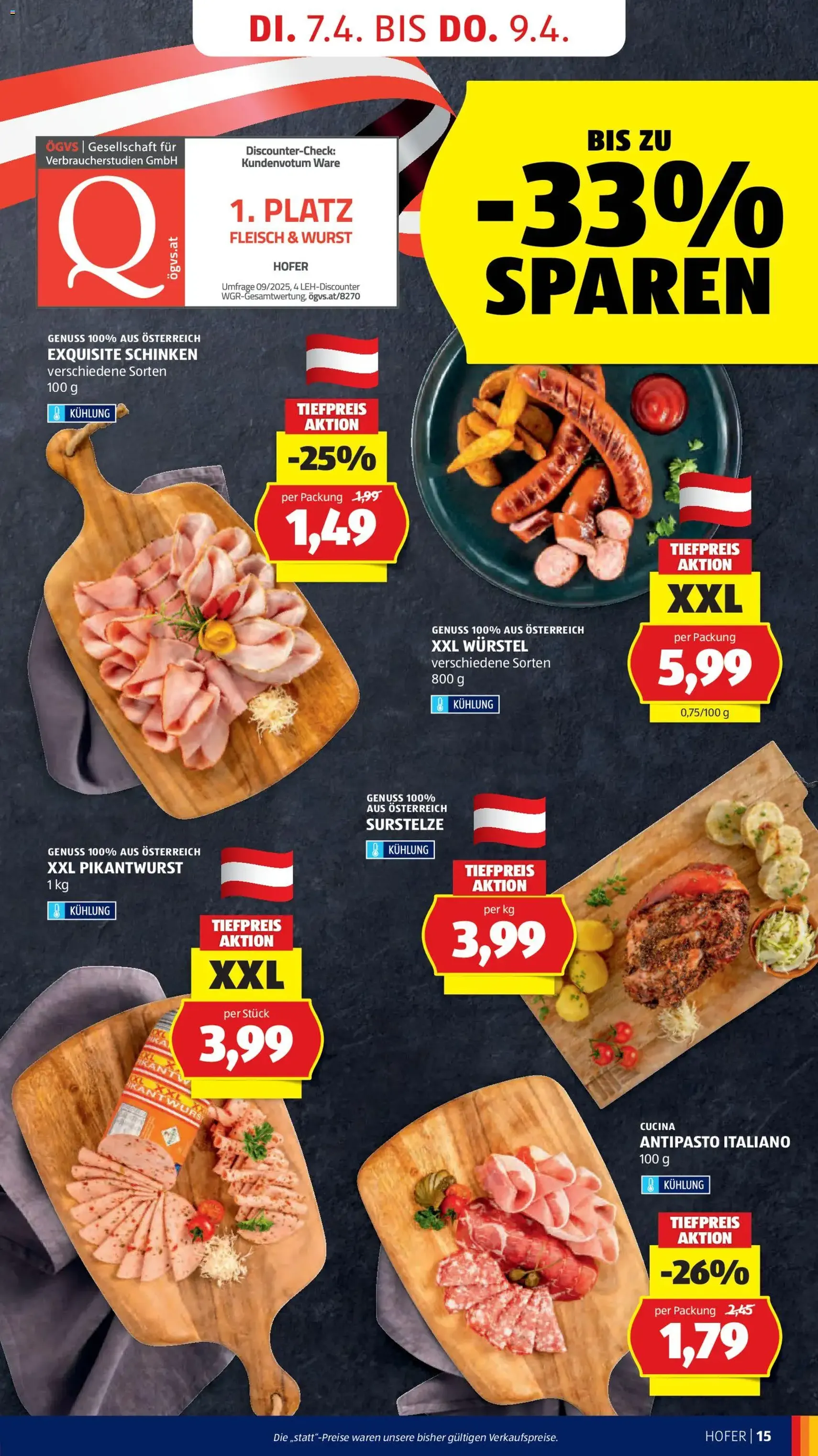 Hofer Flugblatt - Gültiger Prospekt ab 01.04.2026, Seite 17 von insgesamt 41