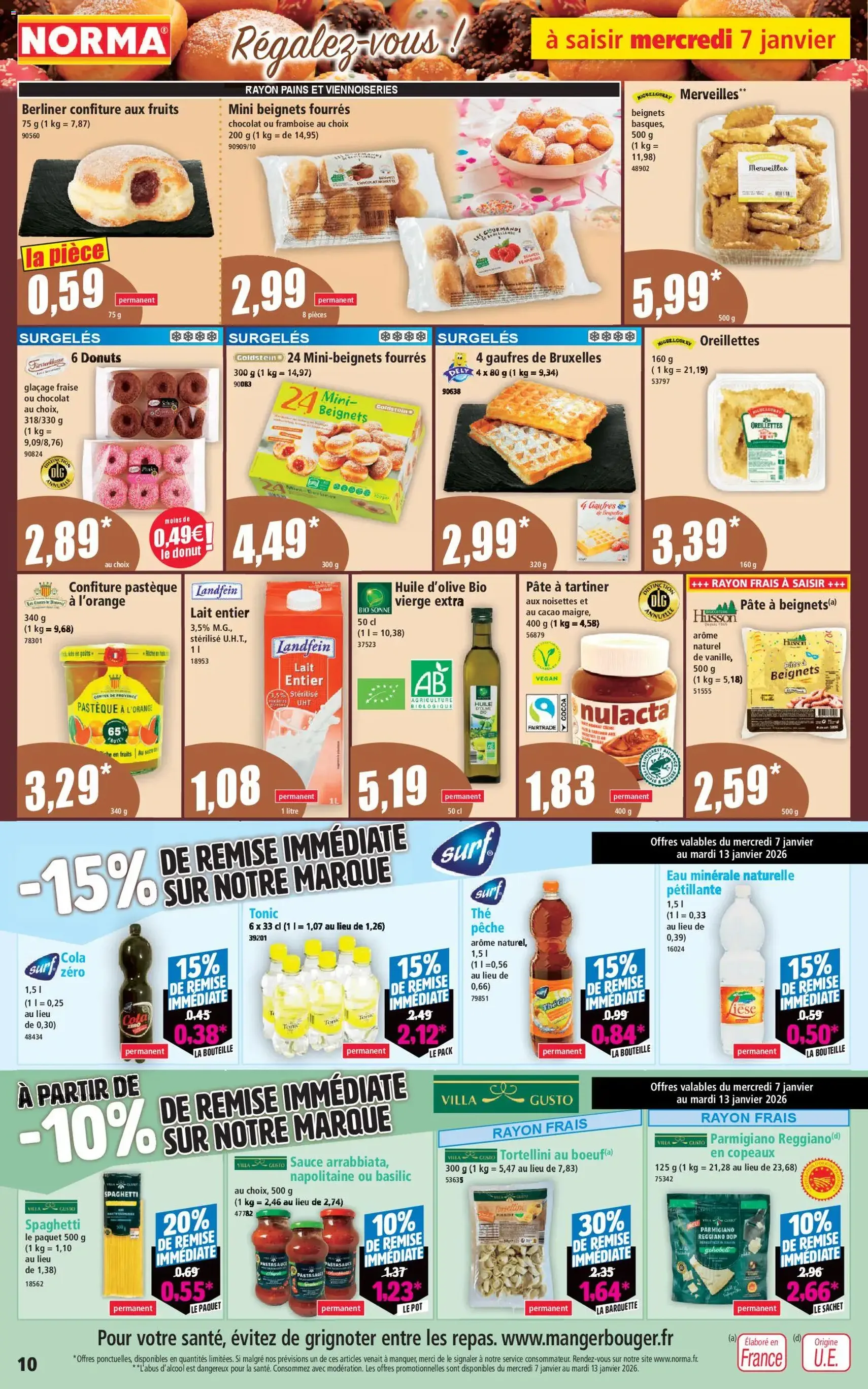 Norma catalogue - brochure valable à partir du 07/01/2025, page 10 sur 14