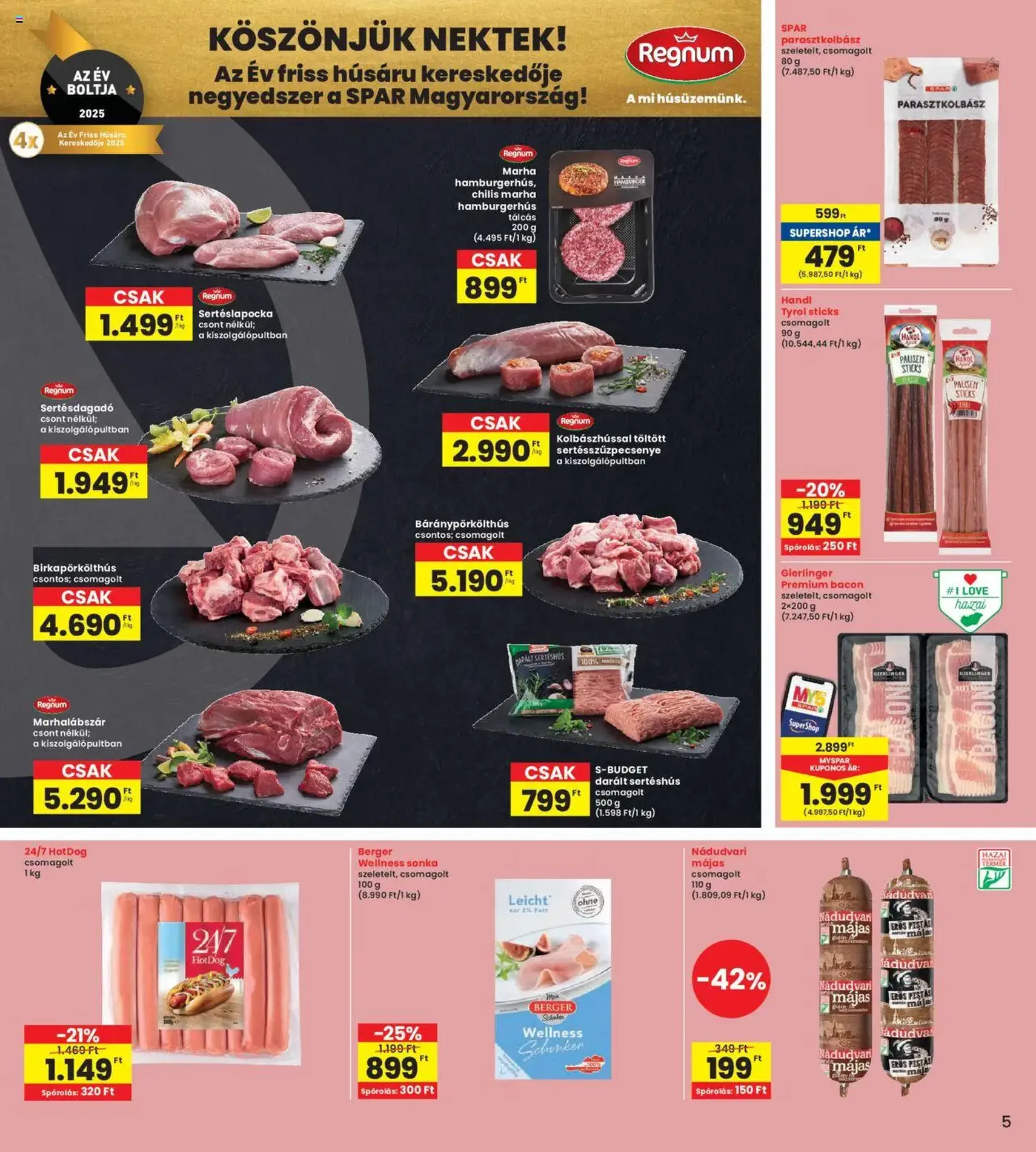 Interspar Akciós újság - 2025.10.09. érvényes szórólap 5 oldal 19 oldalból