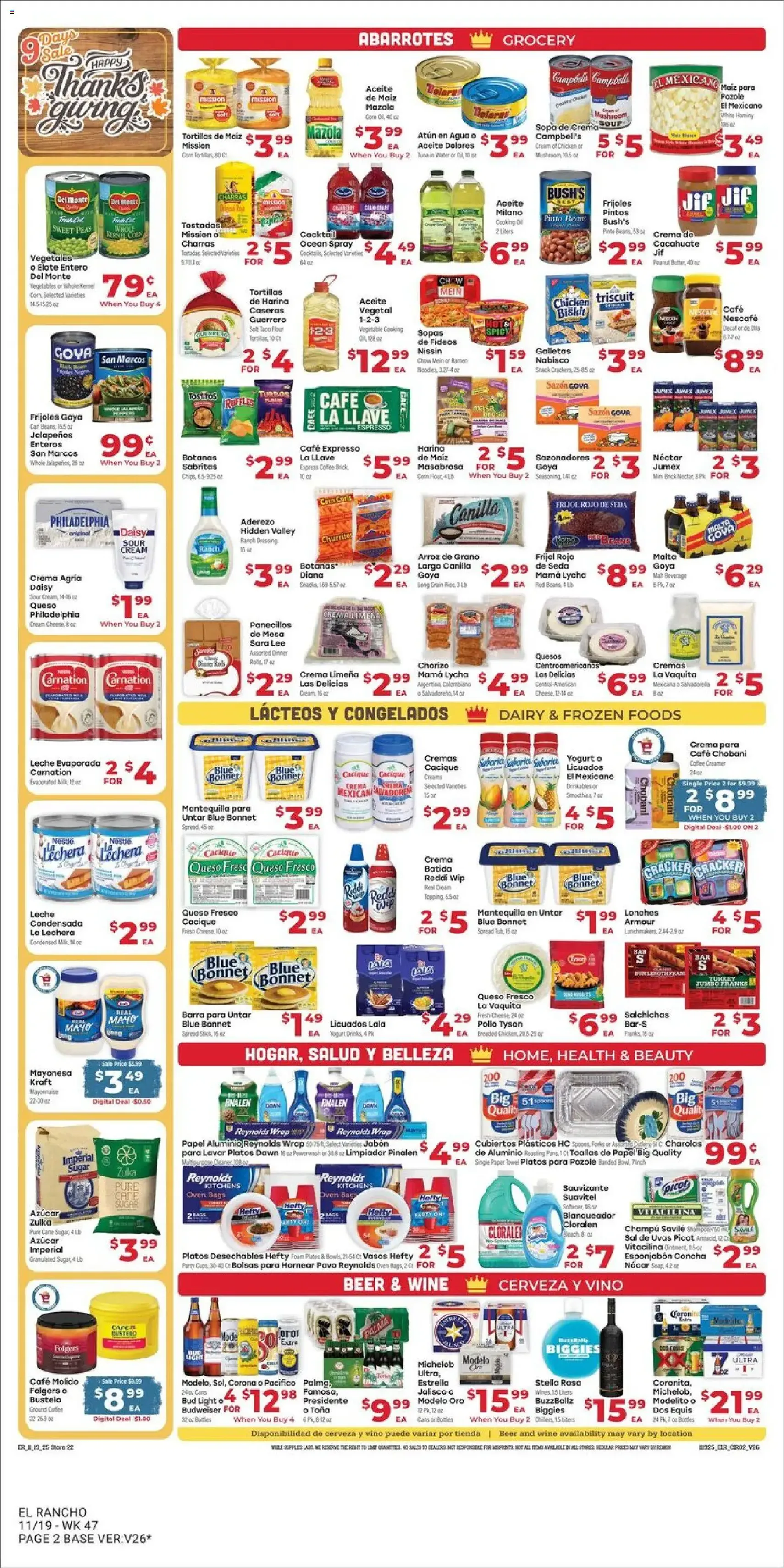 El Rancho Weekly Ad - valid flyer from 11/19/2025, page 2 of 6