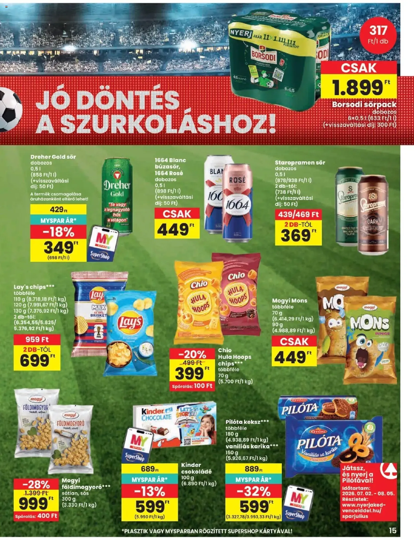 Spar akciós újság - 2026.07.09. érvényes szórólap 15 oldal 20 oldalból