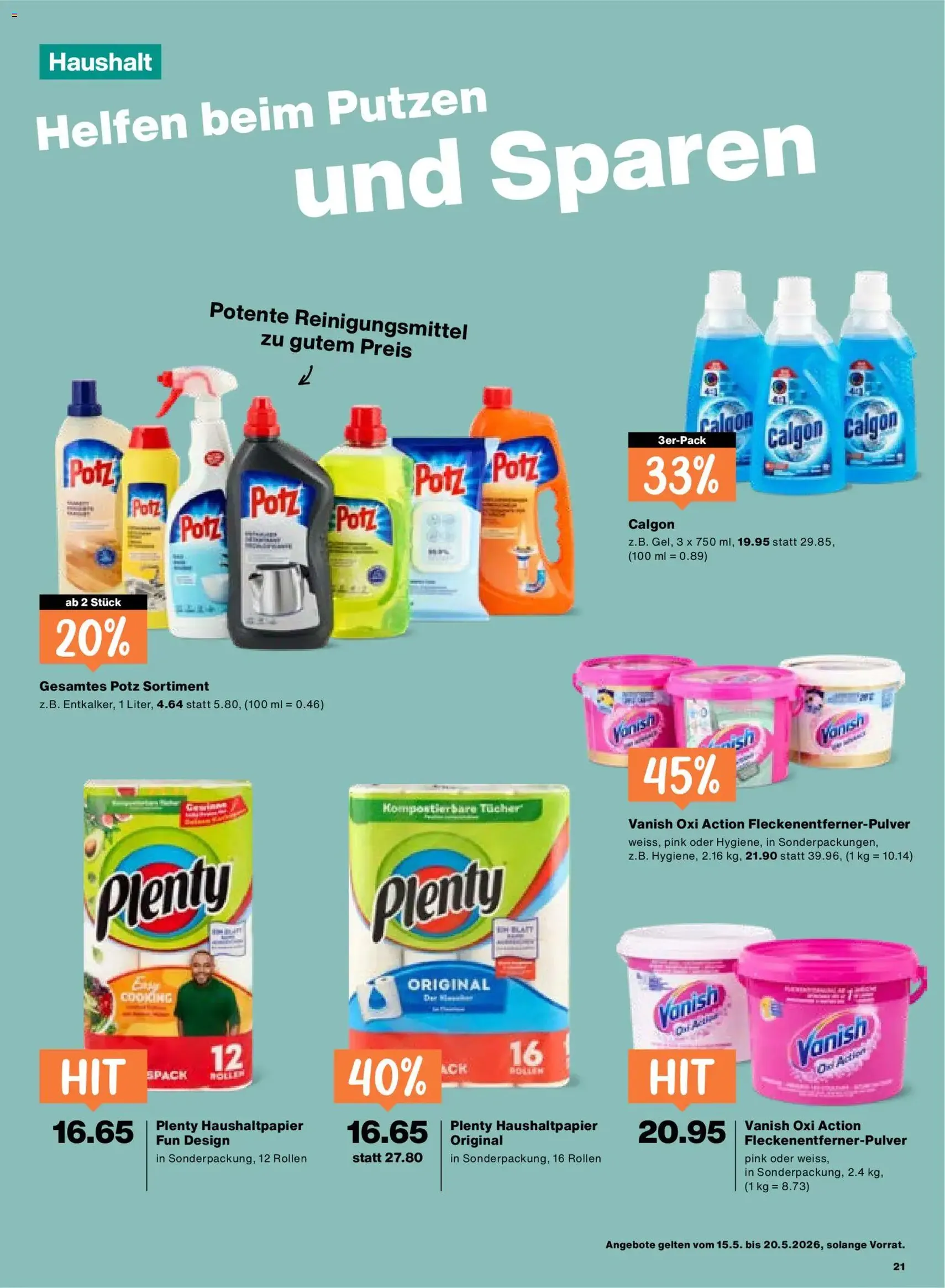 Migros aktionen - Gültiger Prospekt ab 15.05.2026, Seite 21 von insgesamt 24