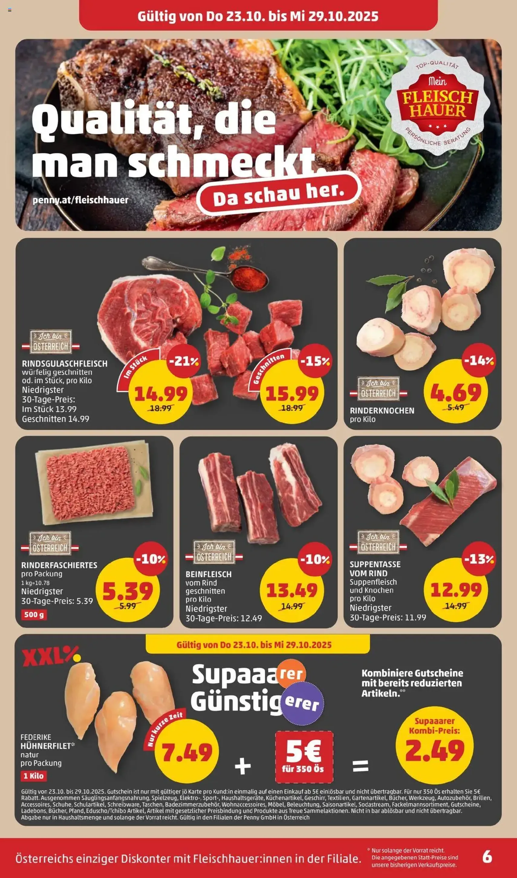 Penny Markt Flugblatt - Gültiger Prospekt ab 23.10.2025, Seite 6 von insgesamt 32 Penny Markt Flugblatt - Gültiger Prospekt ab 23.10.2025, Seite 6 von insgesamt 32