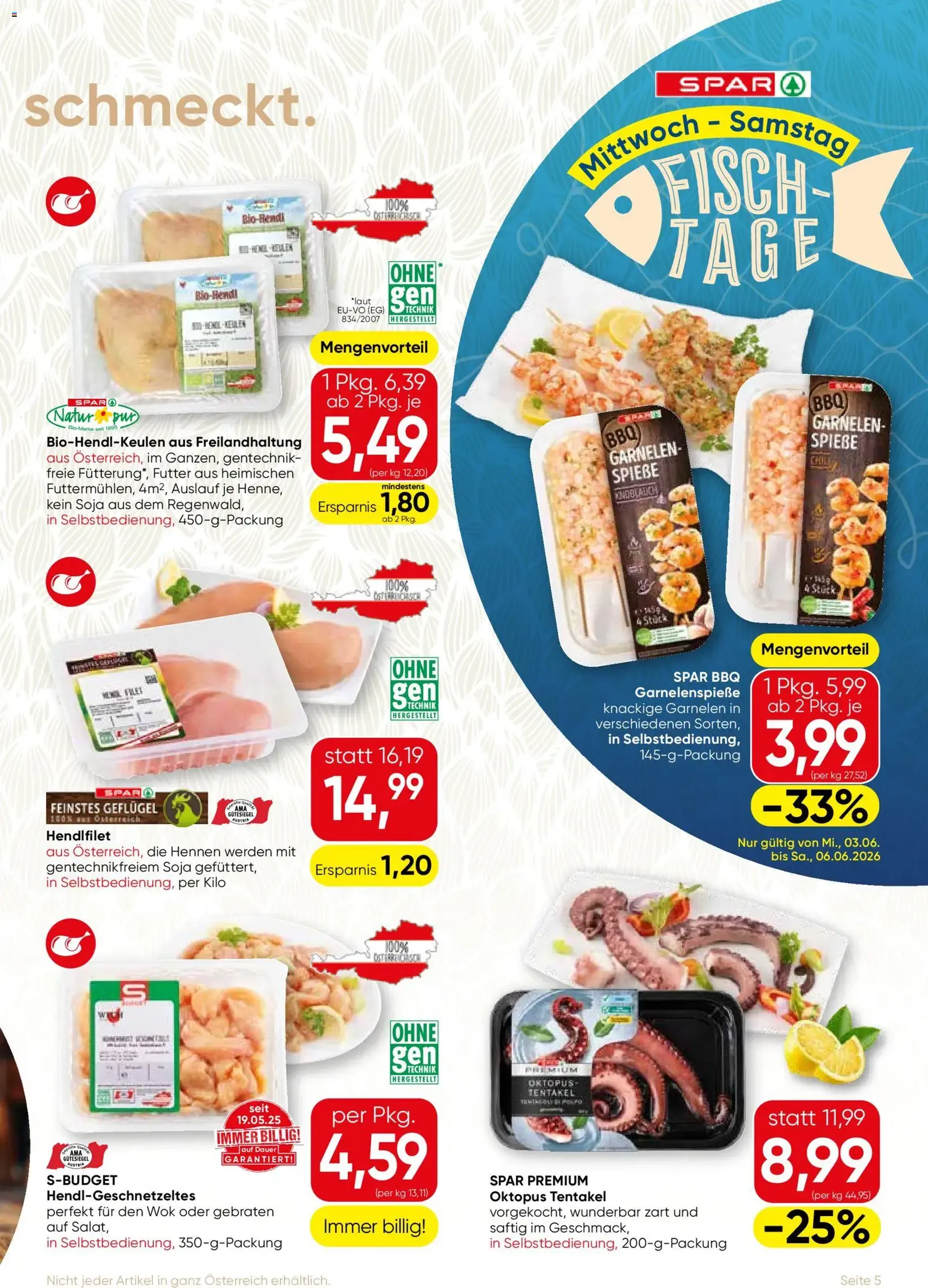SPAR Gourmet Flugblatt - Gültiger Prospekt ab 03.06.2026, Seite 5 von insgesamt 12