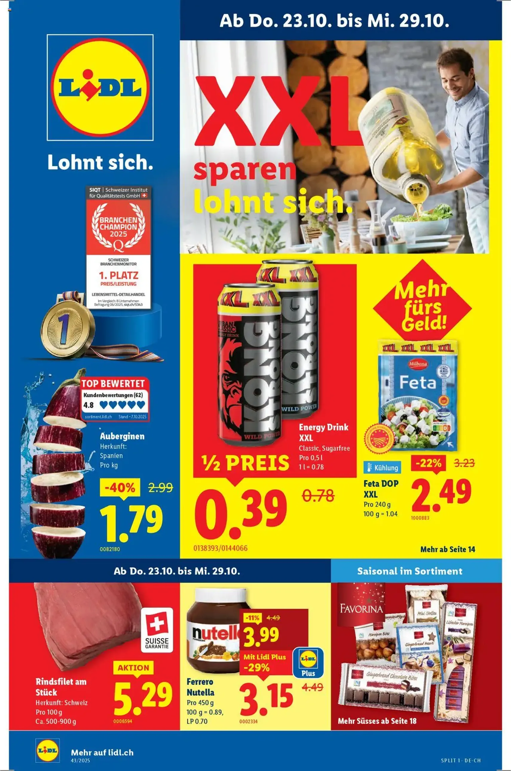 Lidl Aktionen - Gültiger Prospekt ab 23.10.2025, Seite 1 von insgesamt 32