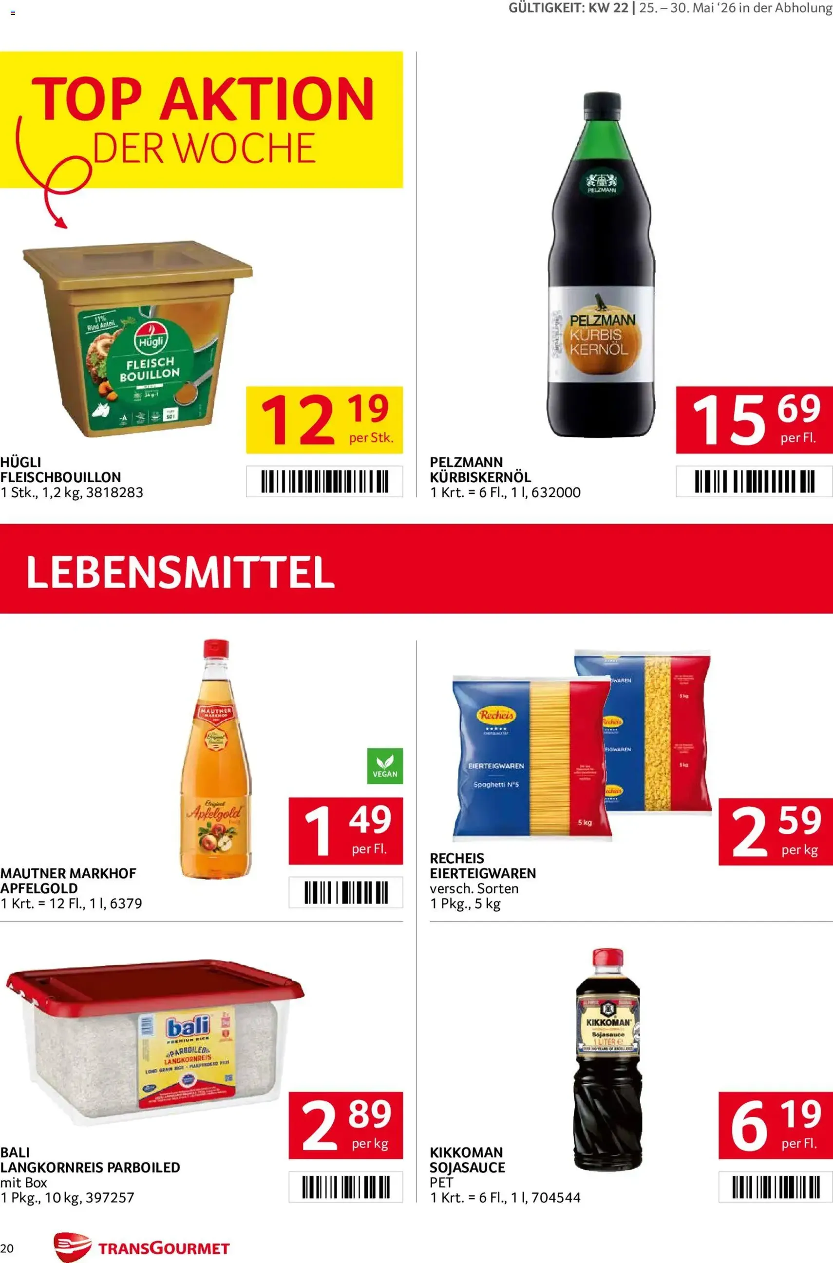 Transgourmet Flugblatt - Gültiger Prospekt ab 25.05.2026, Seite 19 von insgesamt 35