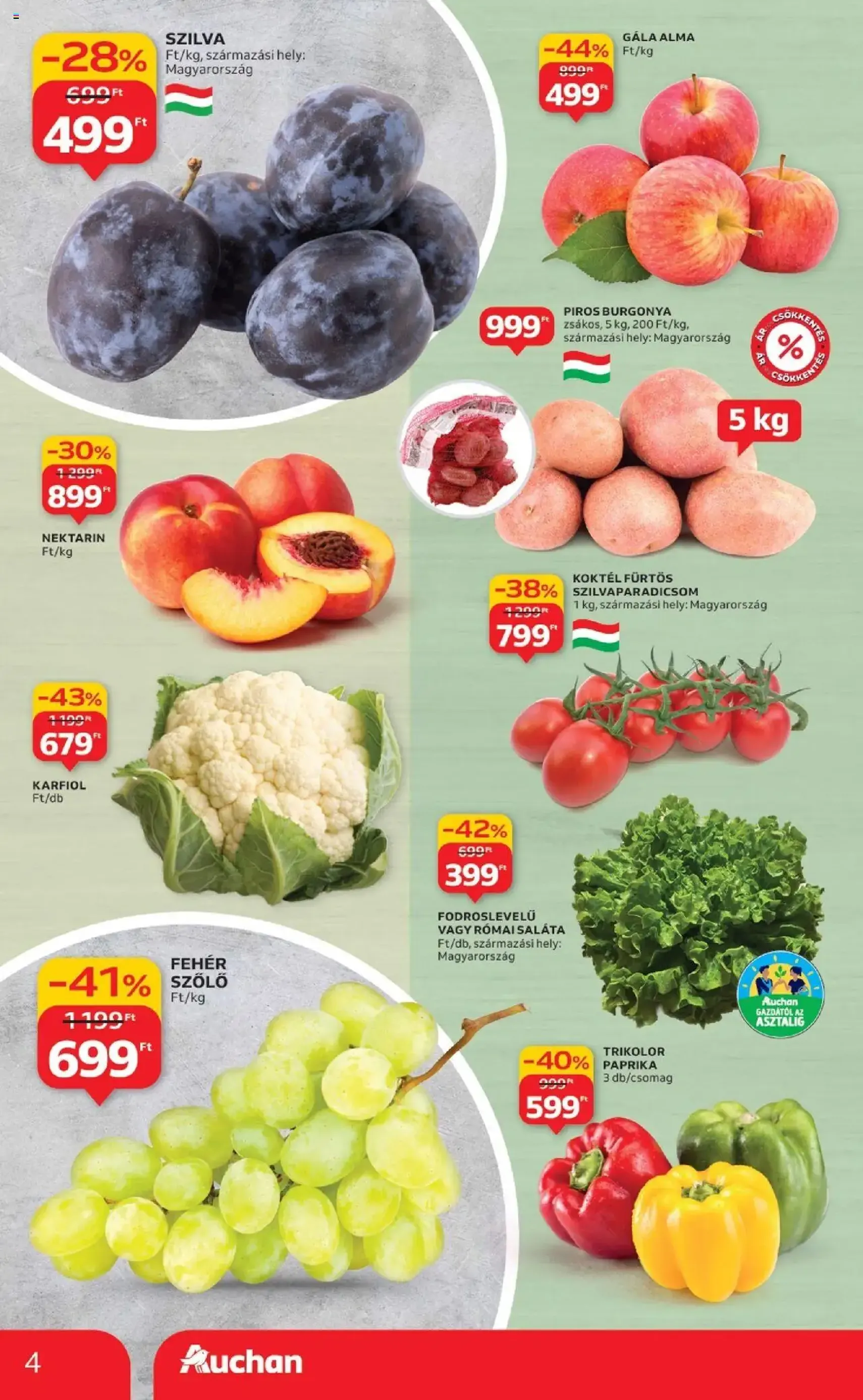Auchan Akciós újság - 2025.09.18. érvényes szórólap 4 oldal 26 oldalból Auchan Akciós újság - 2025.09.18. érvényes szórólap 4 oldal 26 oldalból