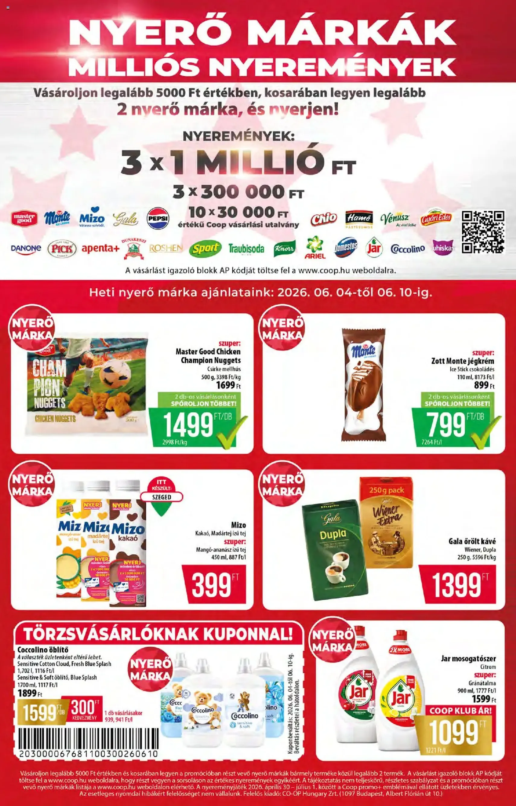 COOP akciós újság - 2026.06.04. érvényes szórólap 4 oldal 12 oldalból