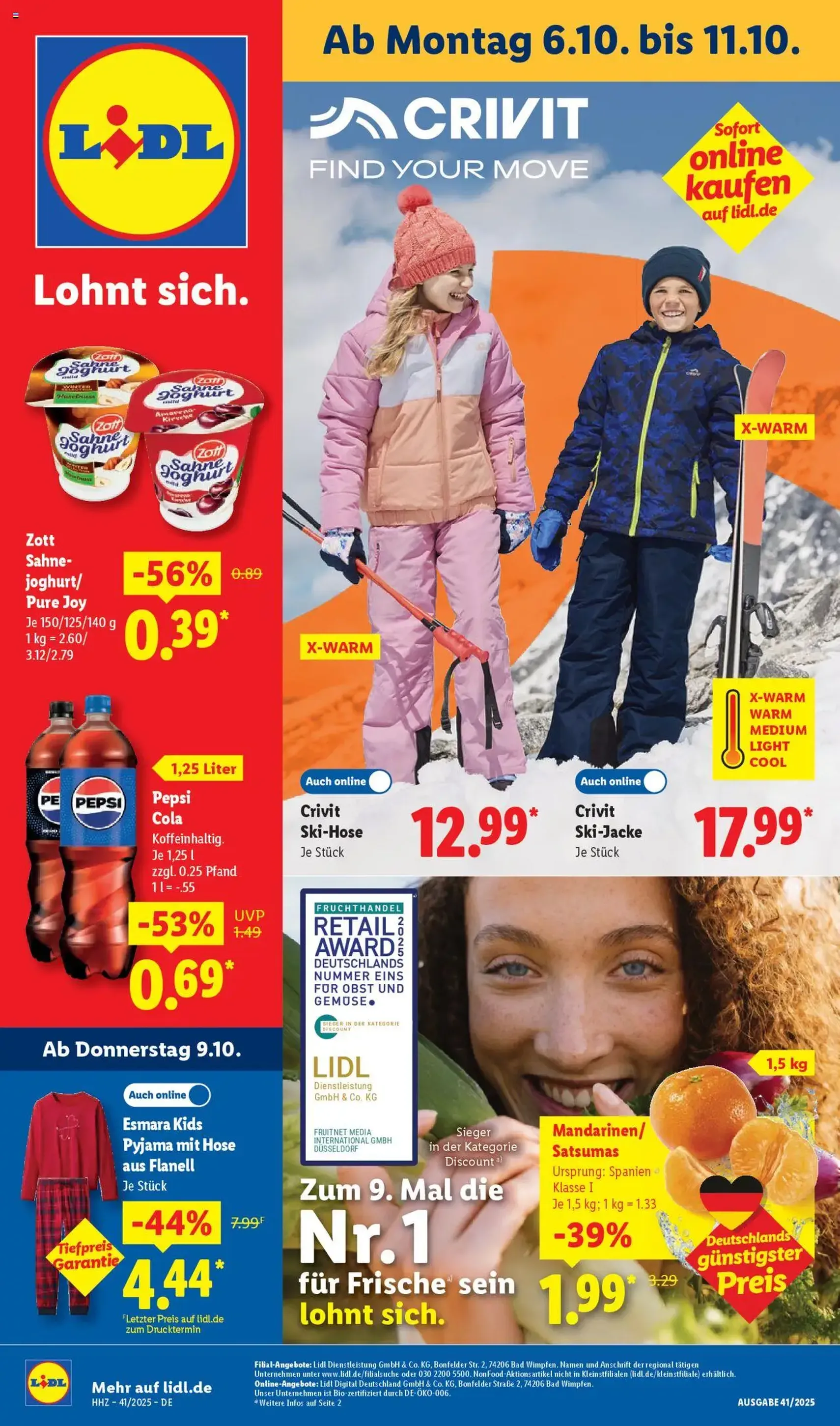 Lidl - Prospekt - Gültiger Prospekt ab 06.10.2025, Seite 1 von insgesamt 70 Lidl - Prospekt - Gültiger Prospekt ab 06.10.2025, Seite 1 von insgesamt 70