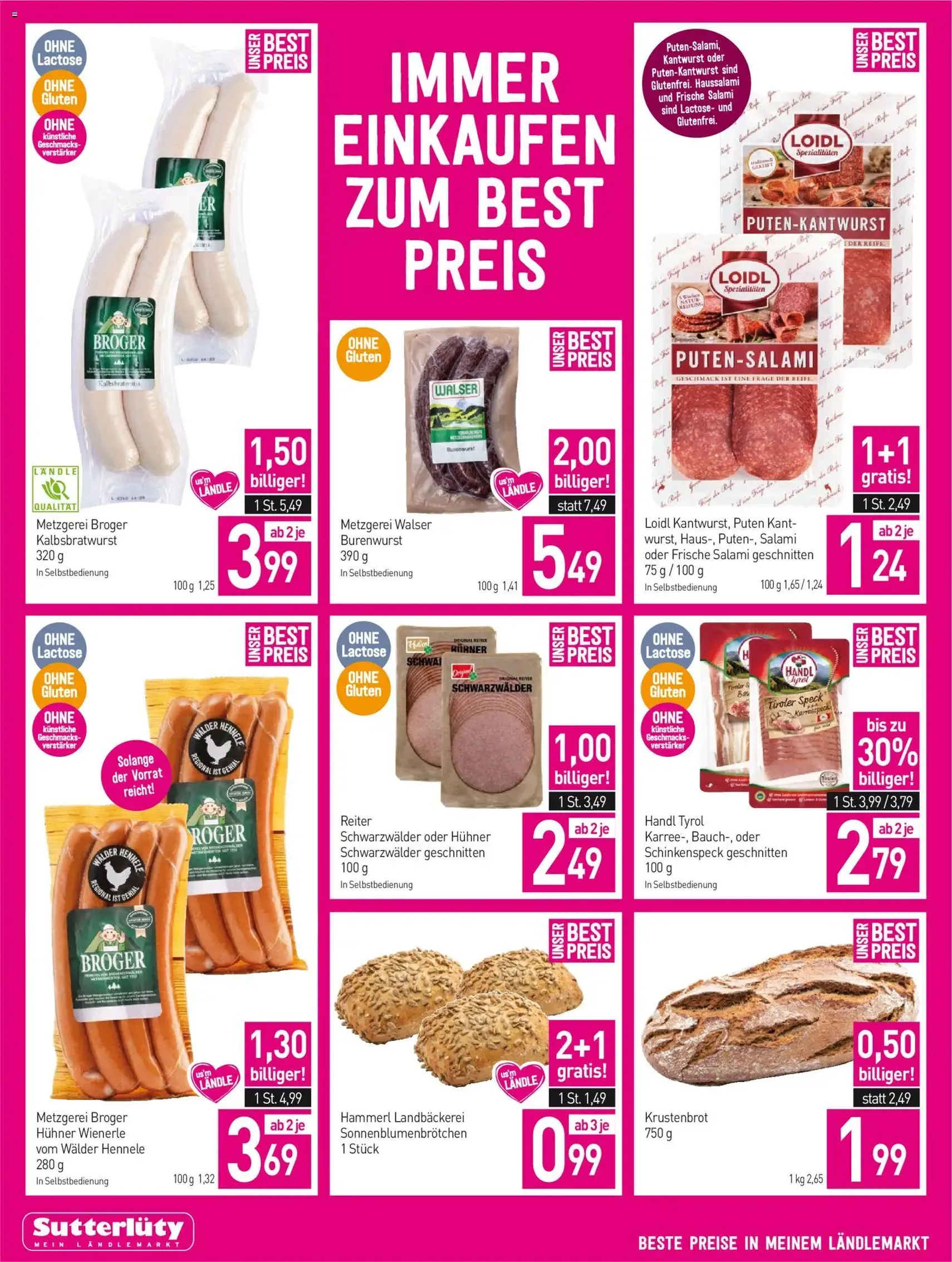 Sutterlüty Flugblatt - Gültiger Prospekt ab 05.02.2026, Seite 2 von insgesamt 20