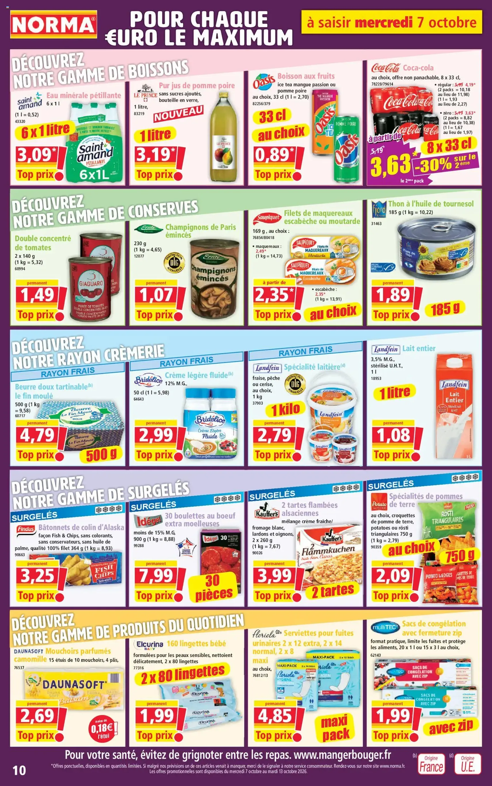 Norma catalogue - brochure valable à partir du 07/10/2026, page 10 sur 14