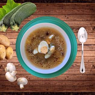 Voorvertoning van recept Kulajda van courgette