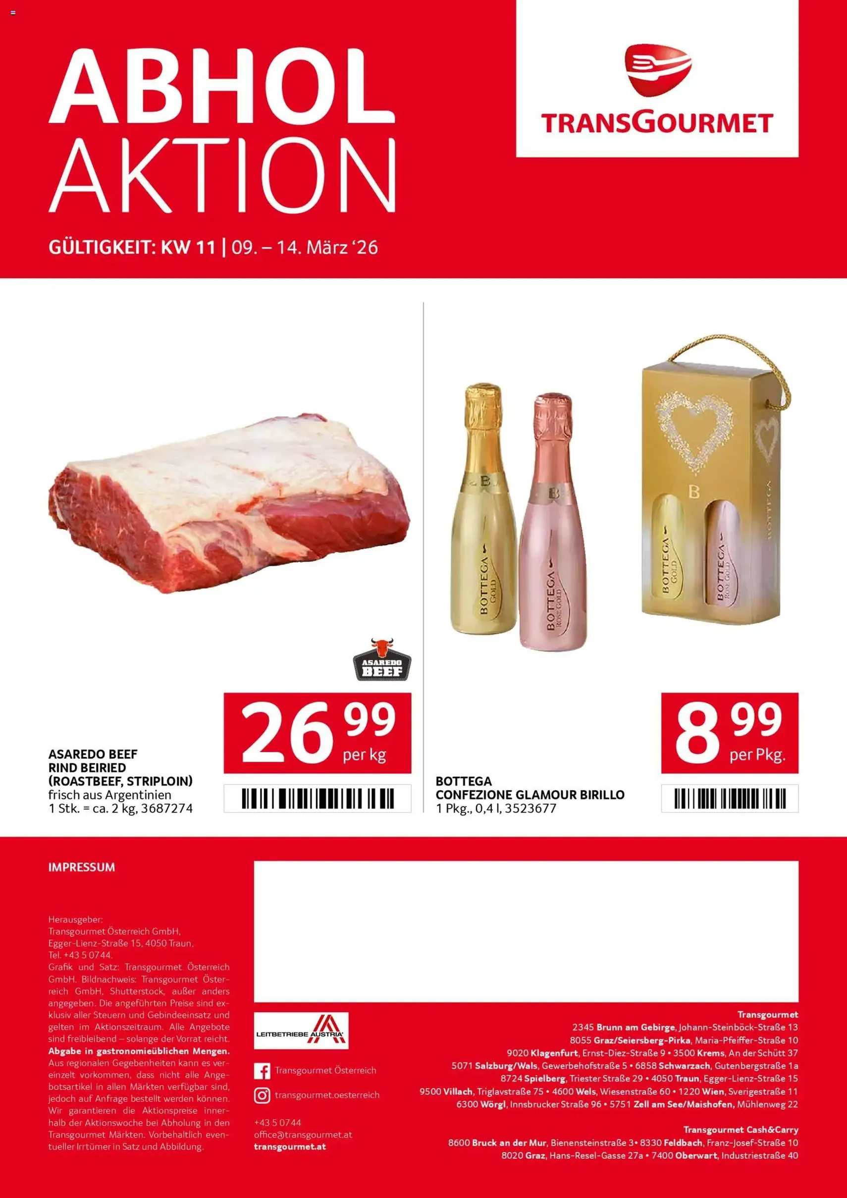 Transgourmet Flugblatt - Gültiger Prospekt ab 08.03.2026, Seite 32 von insgesamt 32