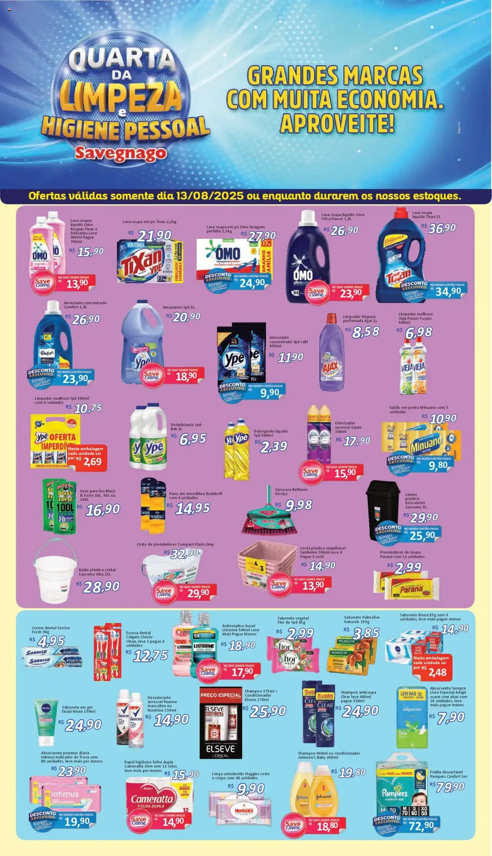 Savegnago - Ofertas da semana - folheto válido a partir de 13/08/2025 página 1 de 2