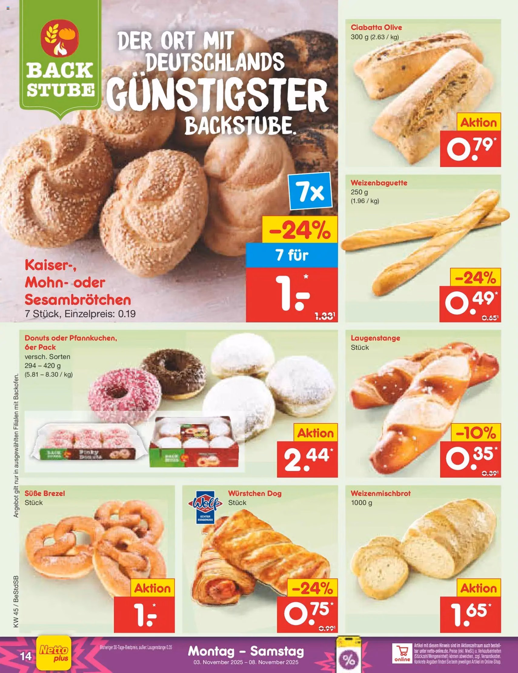 Netto Marken-Discount Prospekt - Gültiger Prospekt ab 03.11.2025, Seite 14 von insgesamt 63 Netto Marken-Discount Prospekt - Gültiger Prospekt ab 03.11.2025, Seite 14 von insgesamt 63