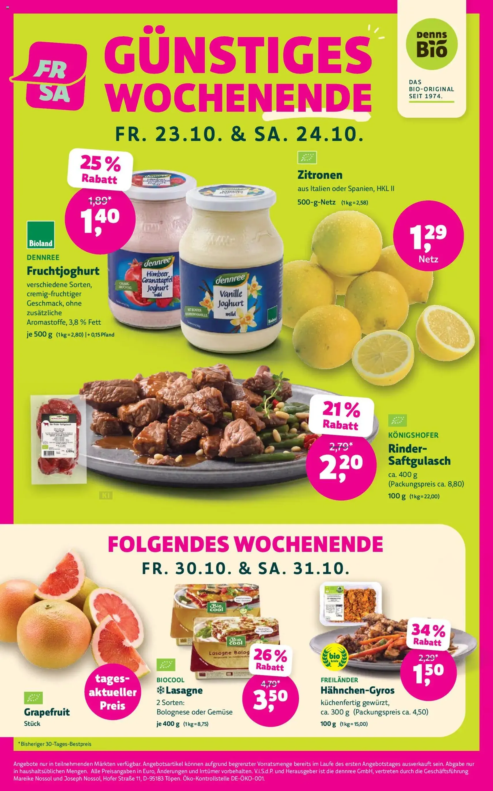 Denns BioMarkt Angebote - Gültiger Prospekt ab 21.10.2026, Seite 4 von insgesamt 16