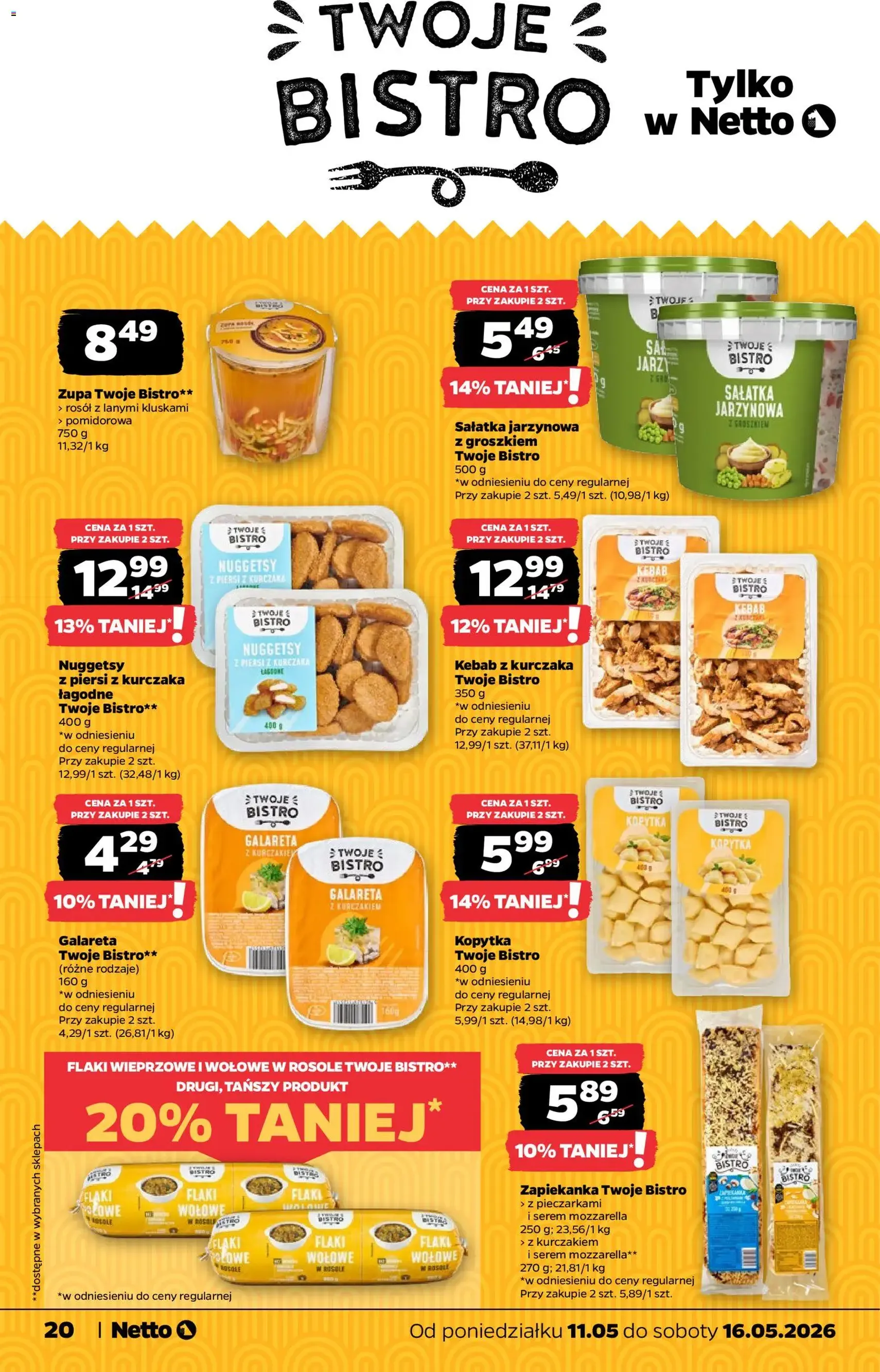 Netto gazetka od poniedziałku spożywcza - ważny gazetka od 11.05.2026 strona 20 z 36