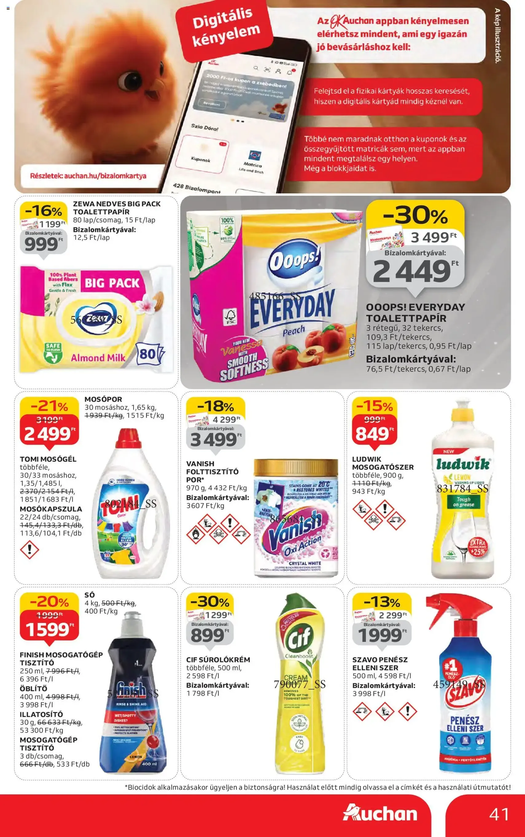 Auchan Akciós újság - 2025.10.30. érvényes szórólap 41 oldal 58 oldalból Auchan Akciós újság - 2025.10.30. érvényes szórólap 41 oldal 58 oldalból