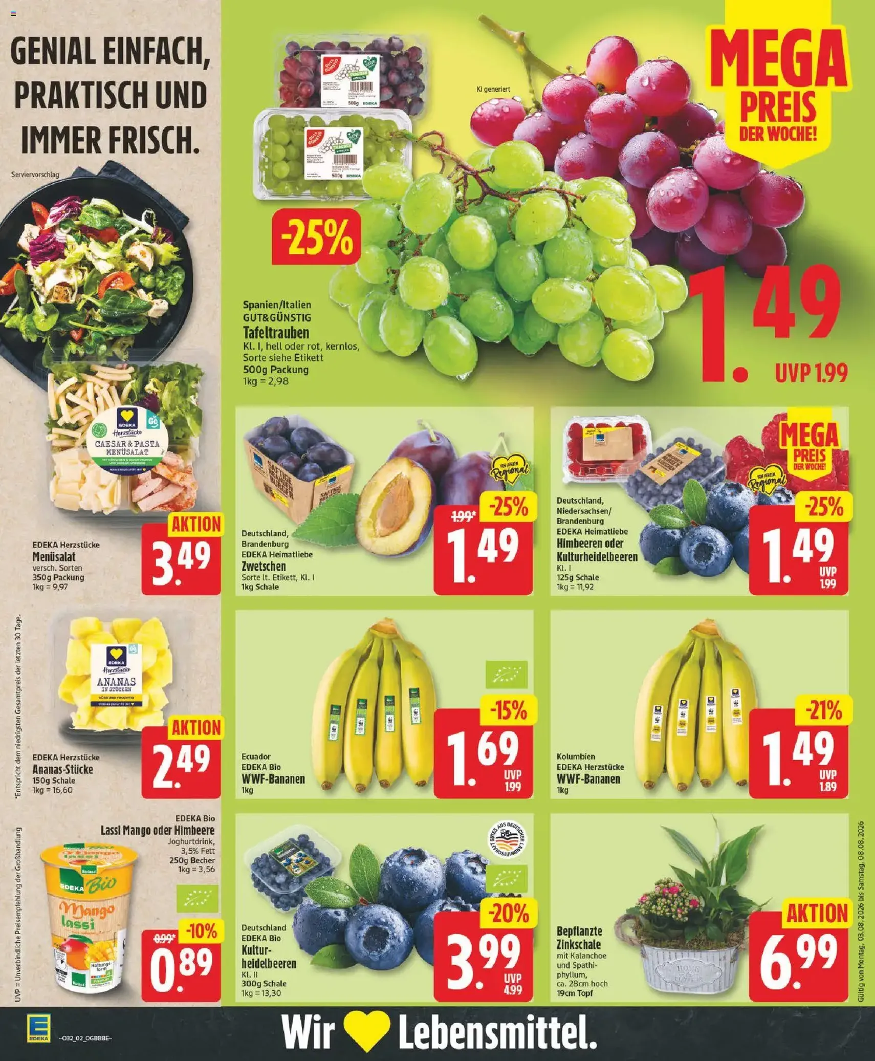 Edeka Prospekt - Gültiger Prospekt ab 03.08.2026, Seite 2 von insgesamt 27