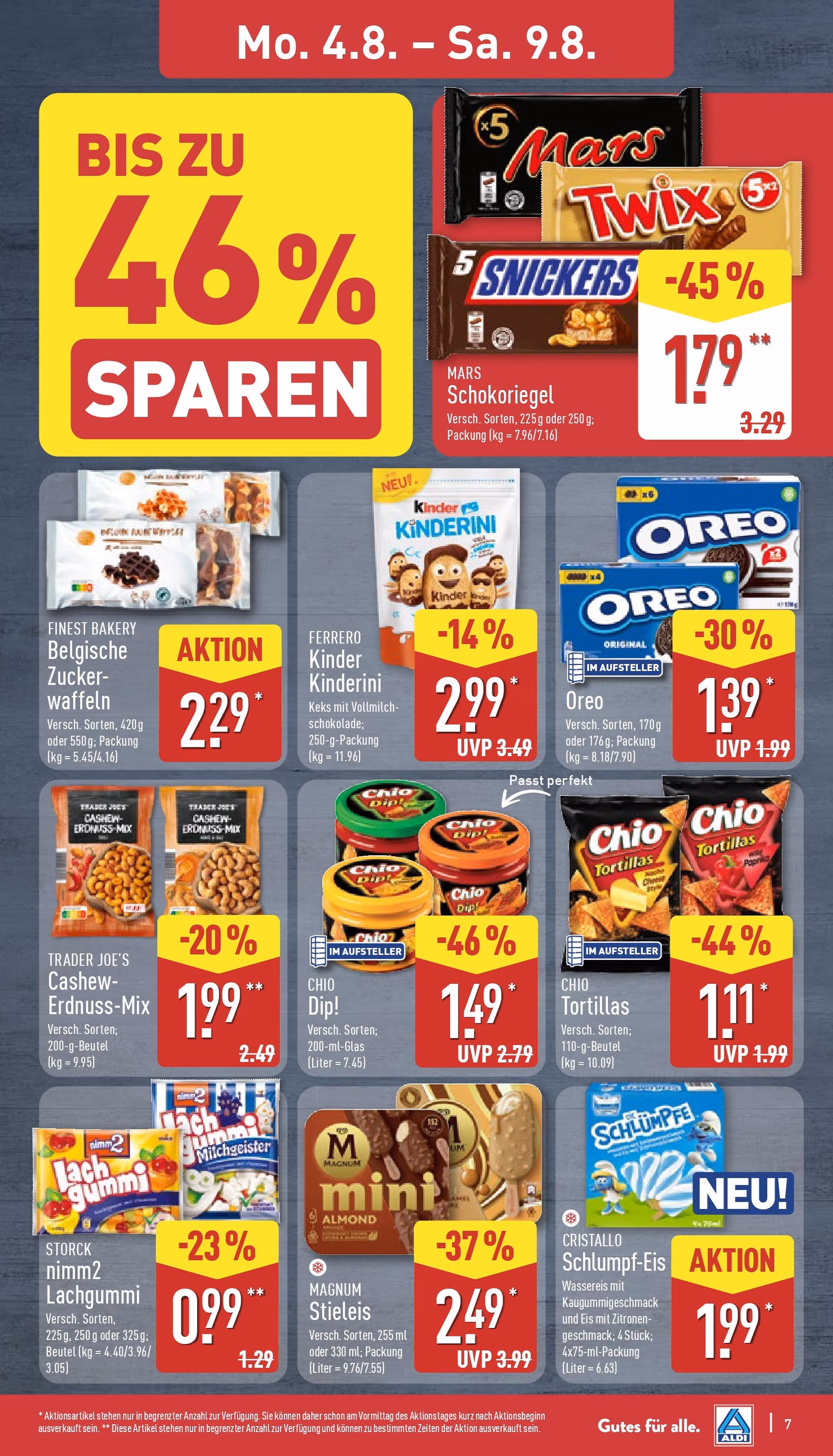 Aldi Prospekt - Gültiger Prospekt ab 04.08.2025, Seite 7 von insgesamt 45