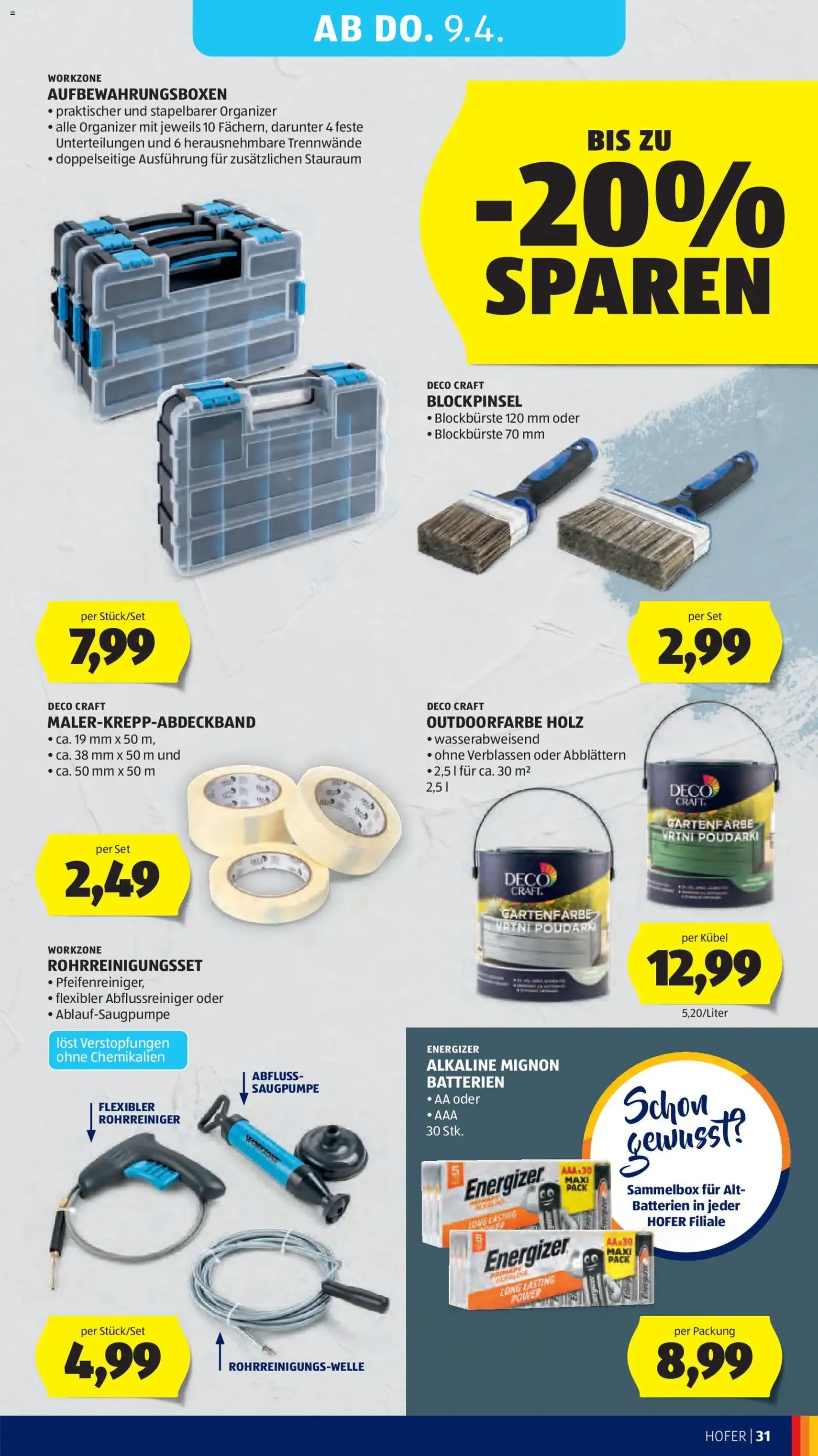 Hofer Flugblatt - Gültiger Prospekt ab 01.04.2026, Seite 35 von insgesamt 41