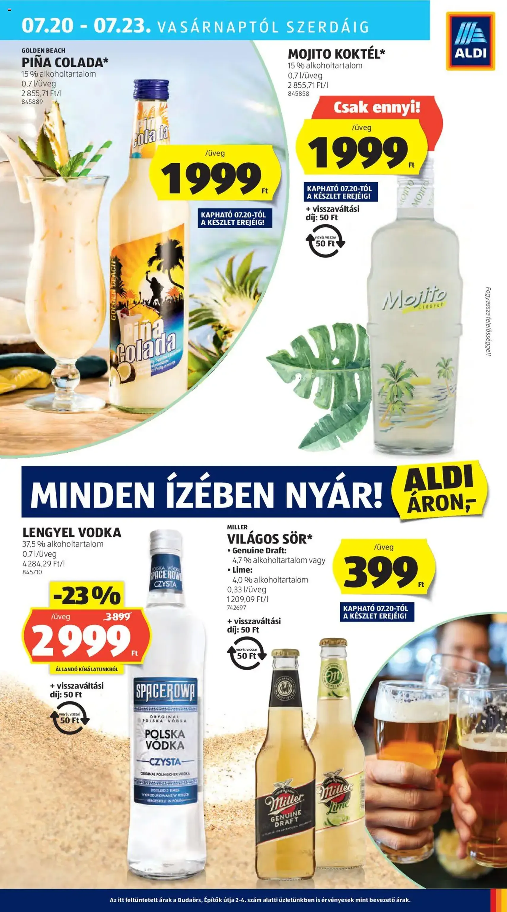 Aldi Akciós újság - 2025.07.17. érvényes szórólap 37 oldal 56 oldalból Aldi Akciós újság - 2025.07.17. érvényes szórólap 37 oldal 56 oldalból