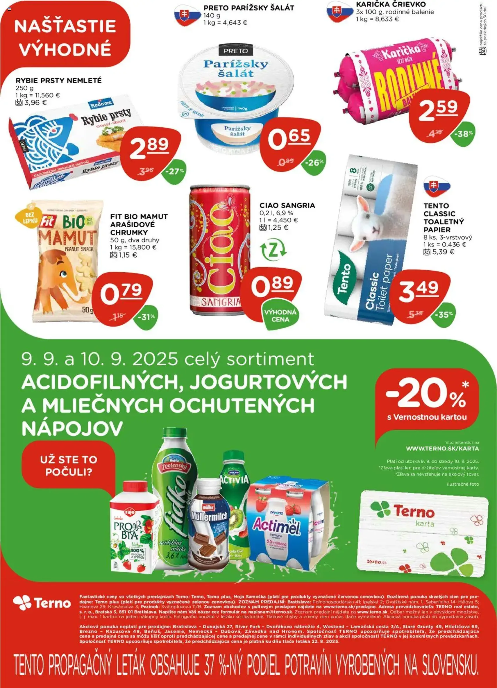 Terno leták - platný leták od 04.09.2025 strana 20 z 20 Terno leták - platný leták od 04.09.2025 strana 20 z 20