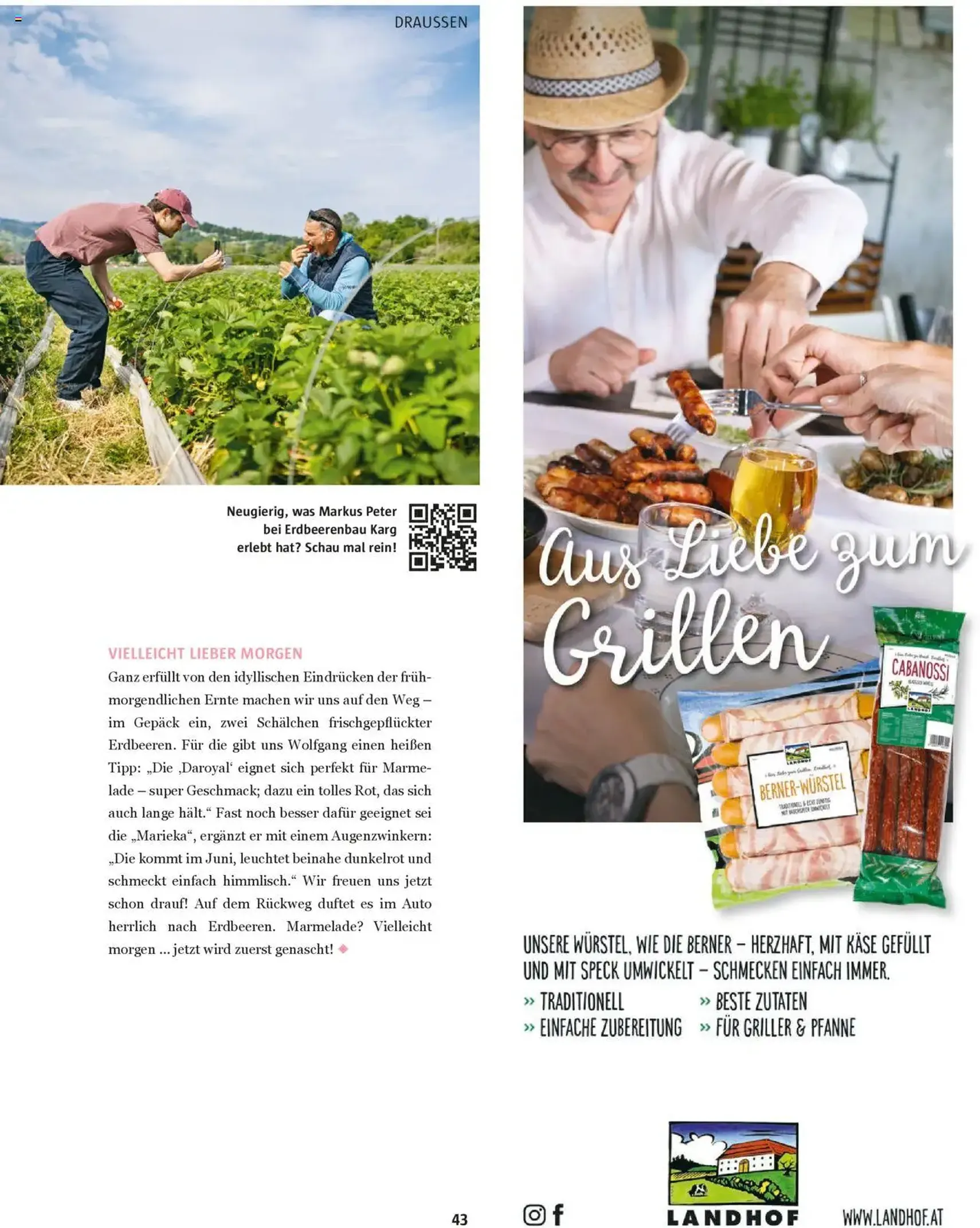 Sutterlüty B’sundrig Magazine - Gültiger Prospekt ab 18.06.2025, Seite 43 von insgesamt 116 Sutterlüty B’sundrig Magazine - Gültiger Prospekt ab 18.06.2025, Seite 43 von insgesamt 116