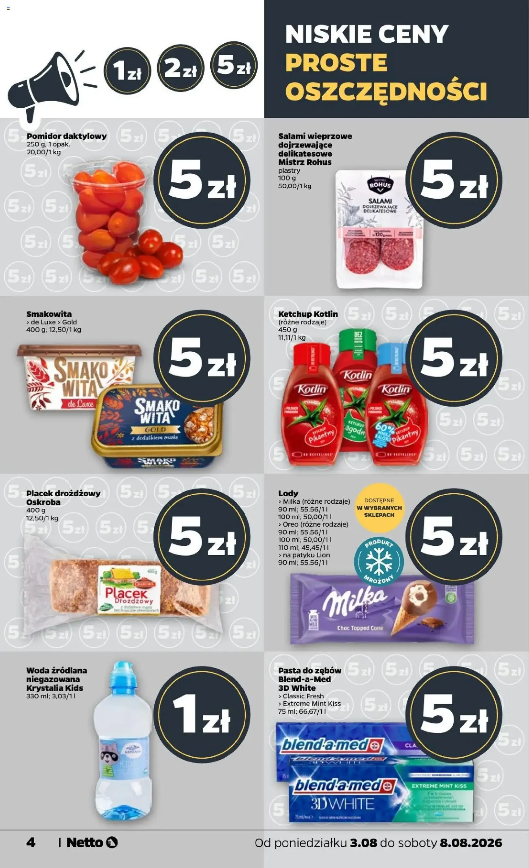 Netto gazetka od poniedziałku - ważny gazetka od 03.08.2026 strona 4 z 37