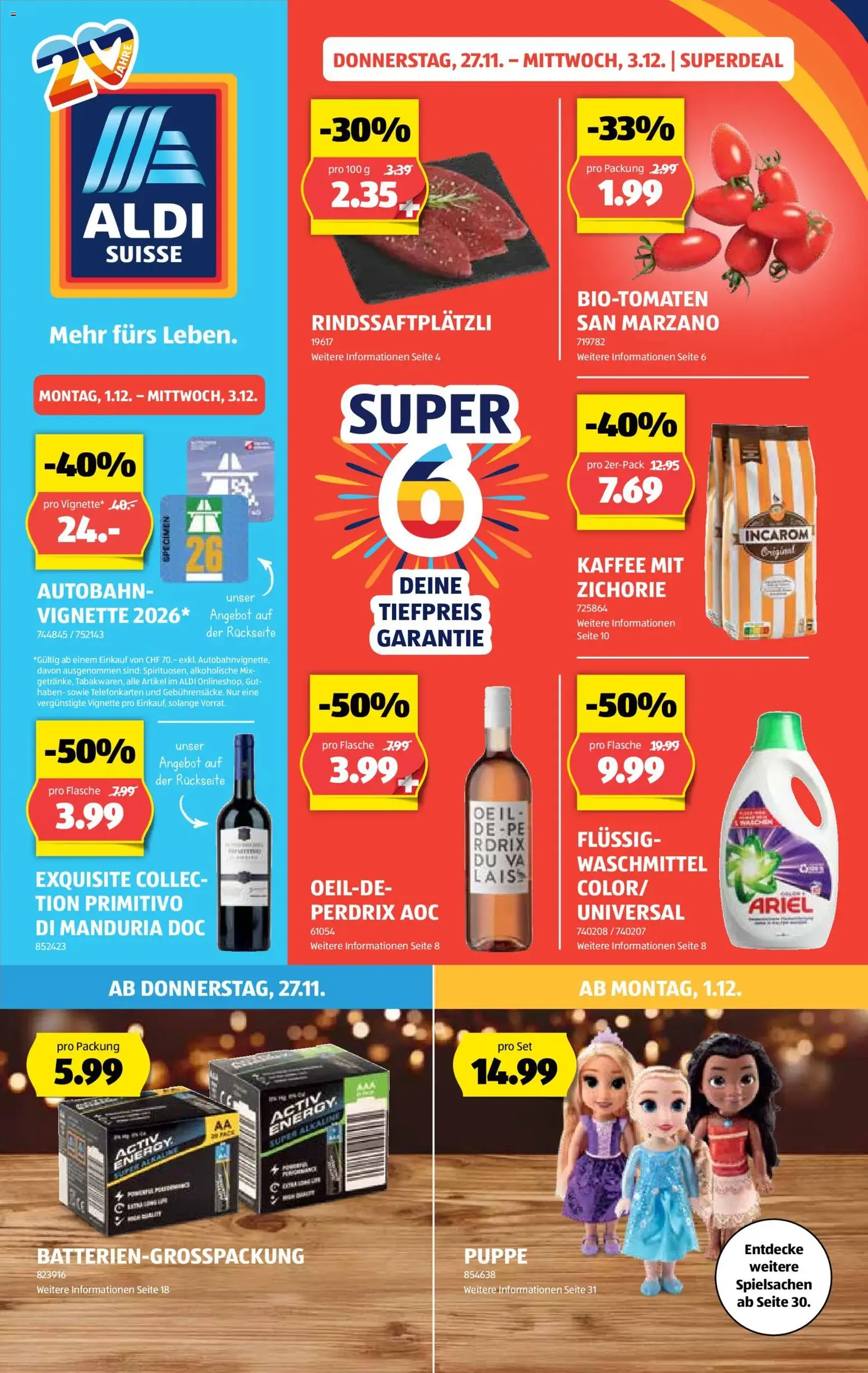 Aldi - Black Friday - Gültiger Prospekt ab 27.11.2025, Seite 1 von insgesamt 44