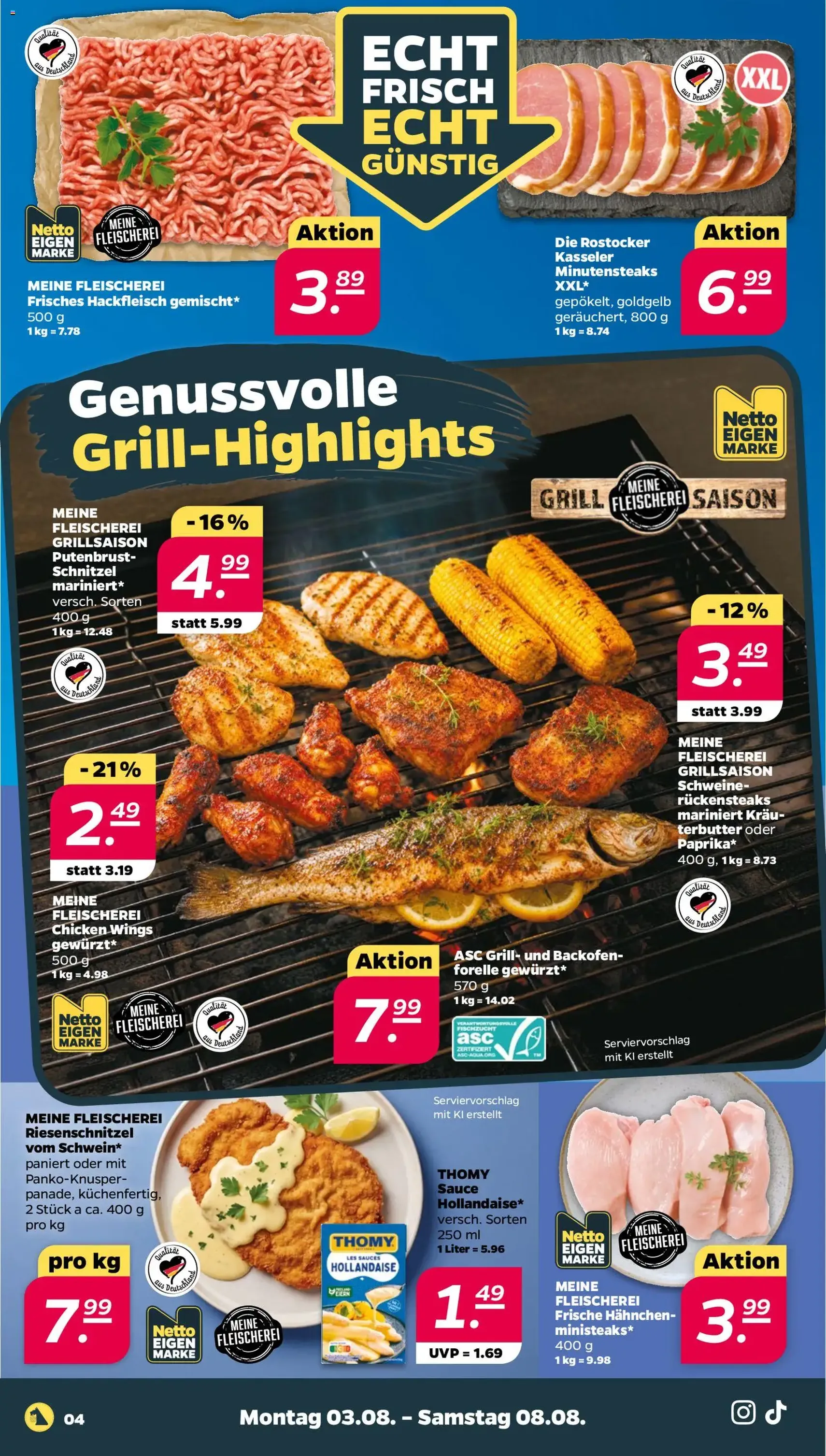 Netto Prospekt - Gültiger Prospekt ab 03.08.2026, Seite 4 von insgesamt 33