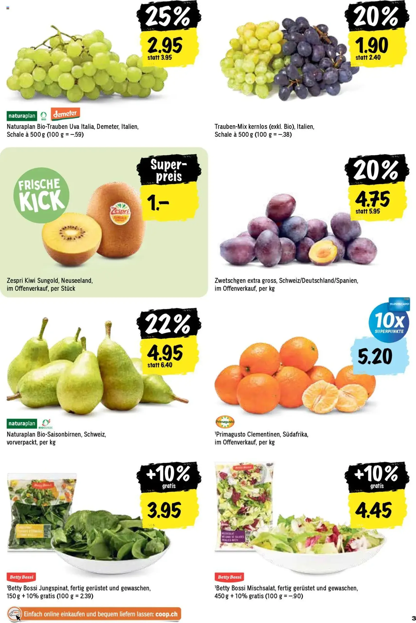 Coop Aktionen - Gültiger Prospekt ab 11.09.2025, Seite 3 von insgesamt 24 Coop Aktionen - Gültiger Prospekt ab 11.09.2025, Seite 3 von insgesamt 24