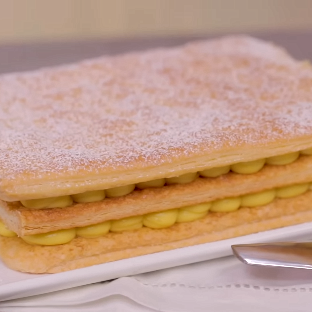 Millefoglie con crema pasticcera