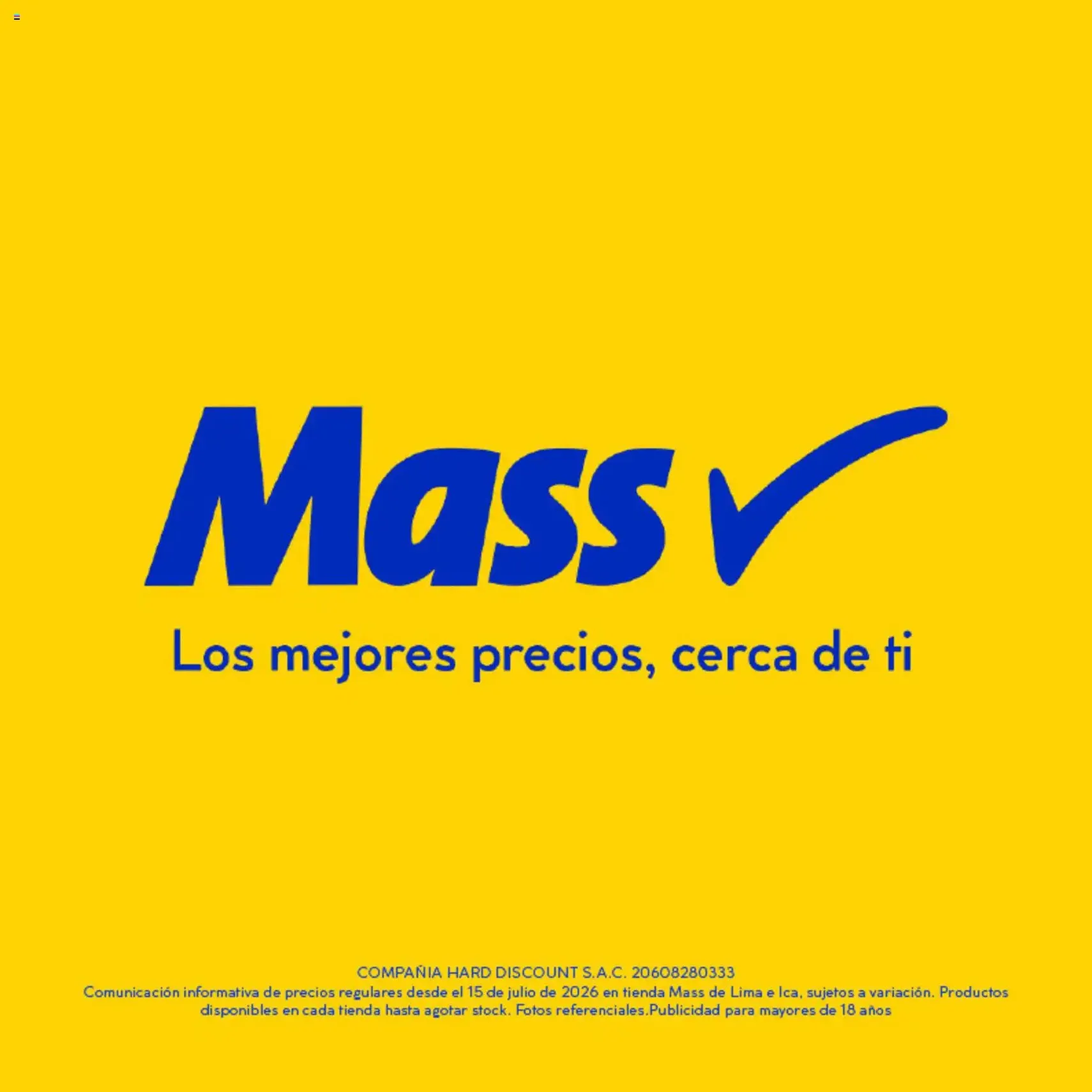 Mass catálogo - folleto válido desde 15/07/2026 página 9 de 9