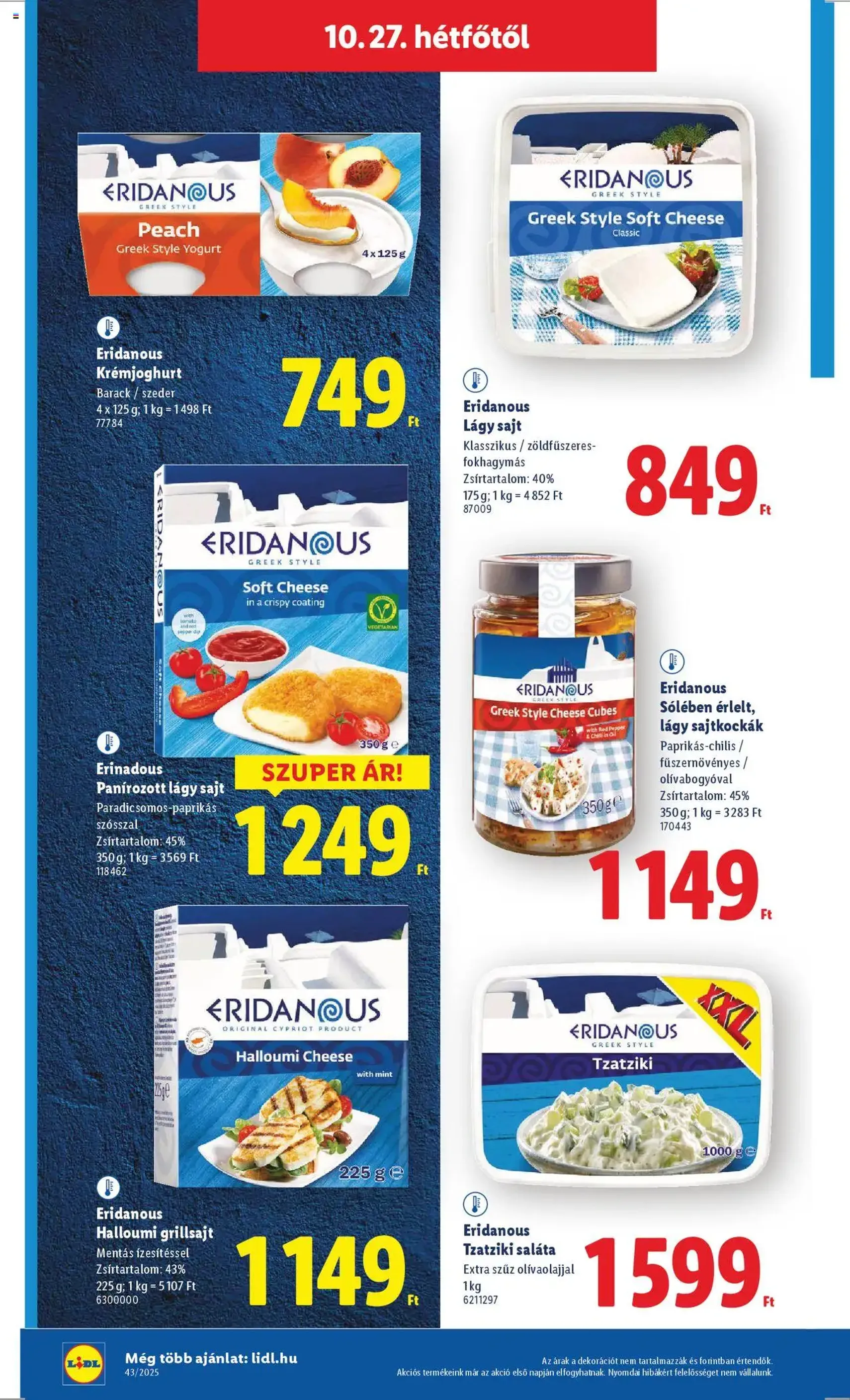 Lidl Akciós újság - 2025.10.22. érvényes szórólap 58 oldal 64 oldalból Lidl Akciós újság - 2025.10.22. érvényes szórólap 58 oldal 64 oldalból