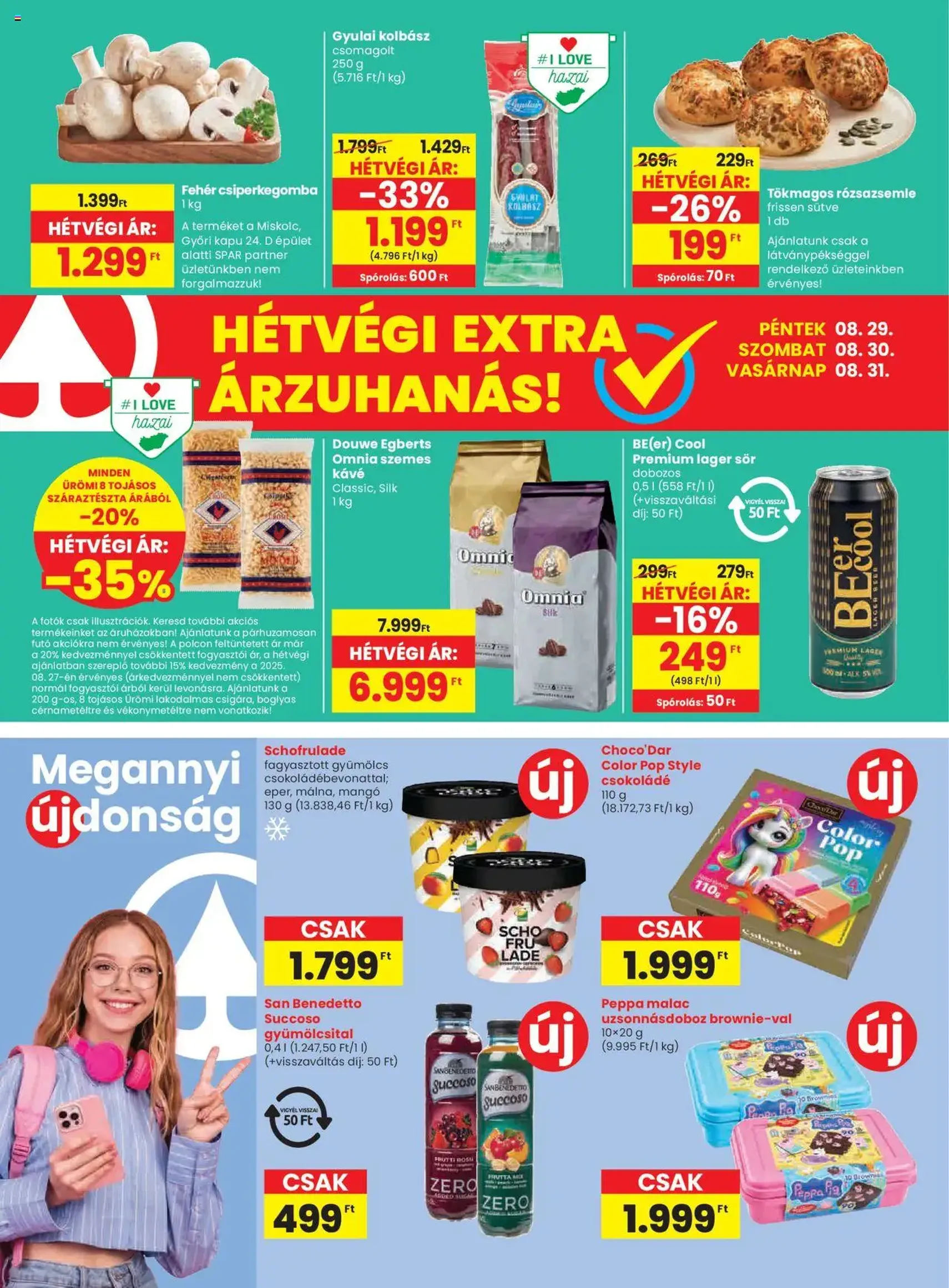 Spar Akciós újság - 2025.08.28. érvényes szórólap 20 oldal 20 oldalból Spar Akciós újság - 2025.08.28. érvényes szórólap 20 oldal 20 oldalból