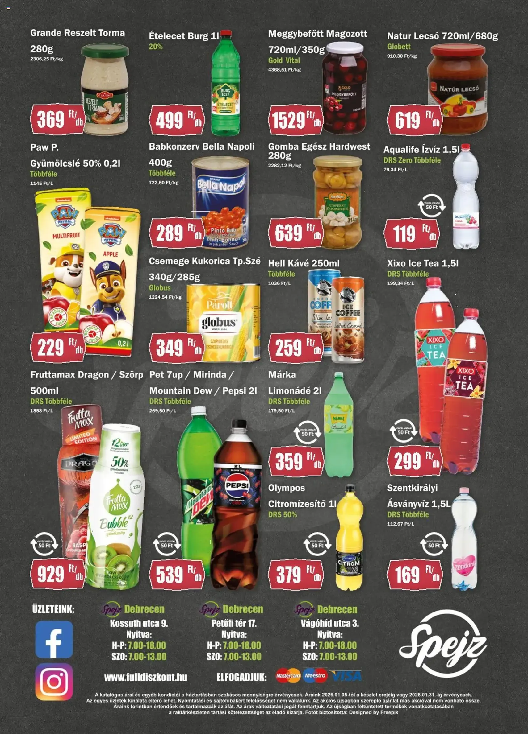 FullDiszkont Akciós újság - 2026.01.05. érvényes szórólap 4 oldal 4 oldalból