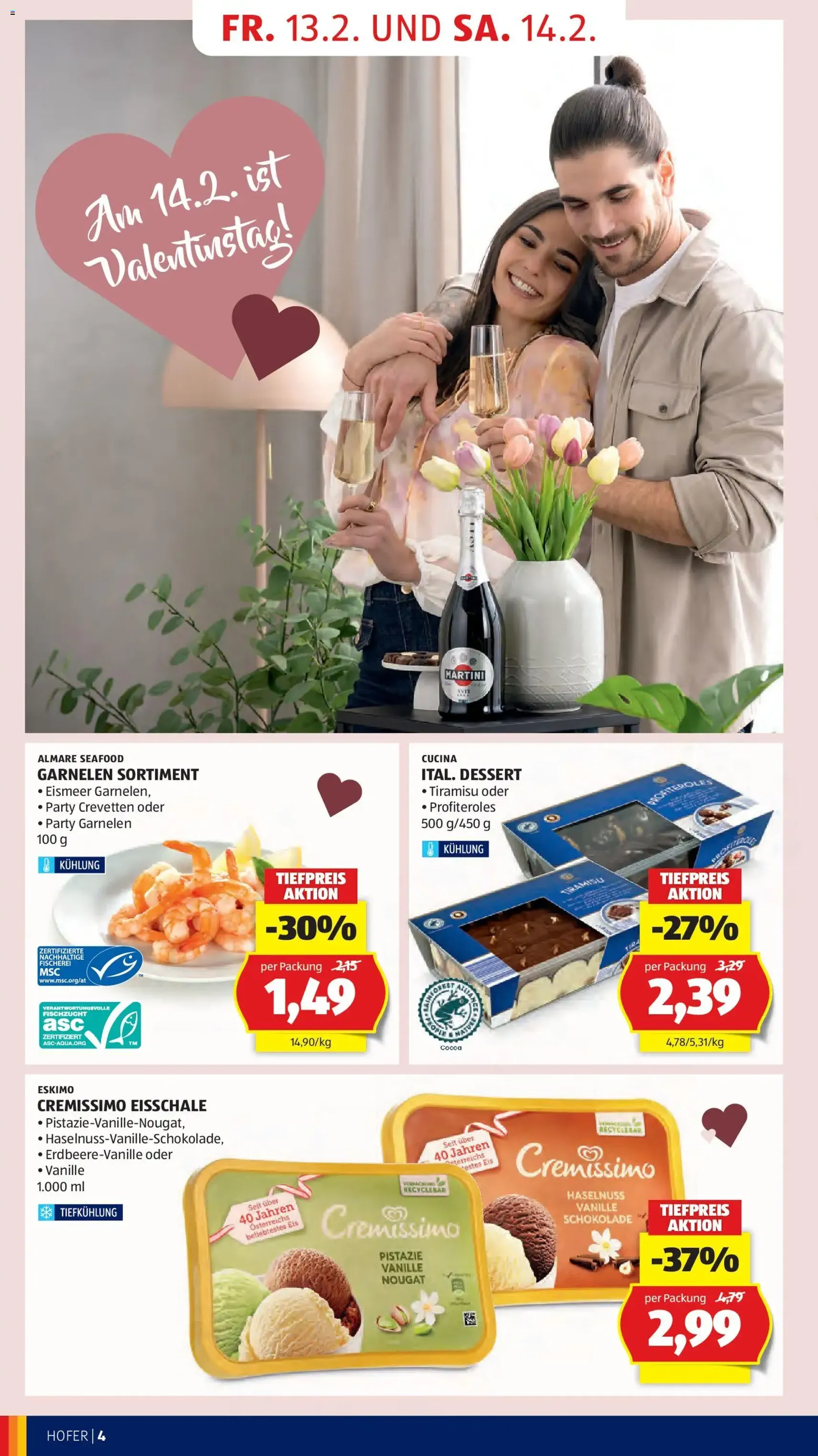 Hofer Flugblatt - Gültiger Prospekt ab 13.02.2026, Seite 6 von insgesamt 41