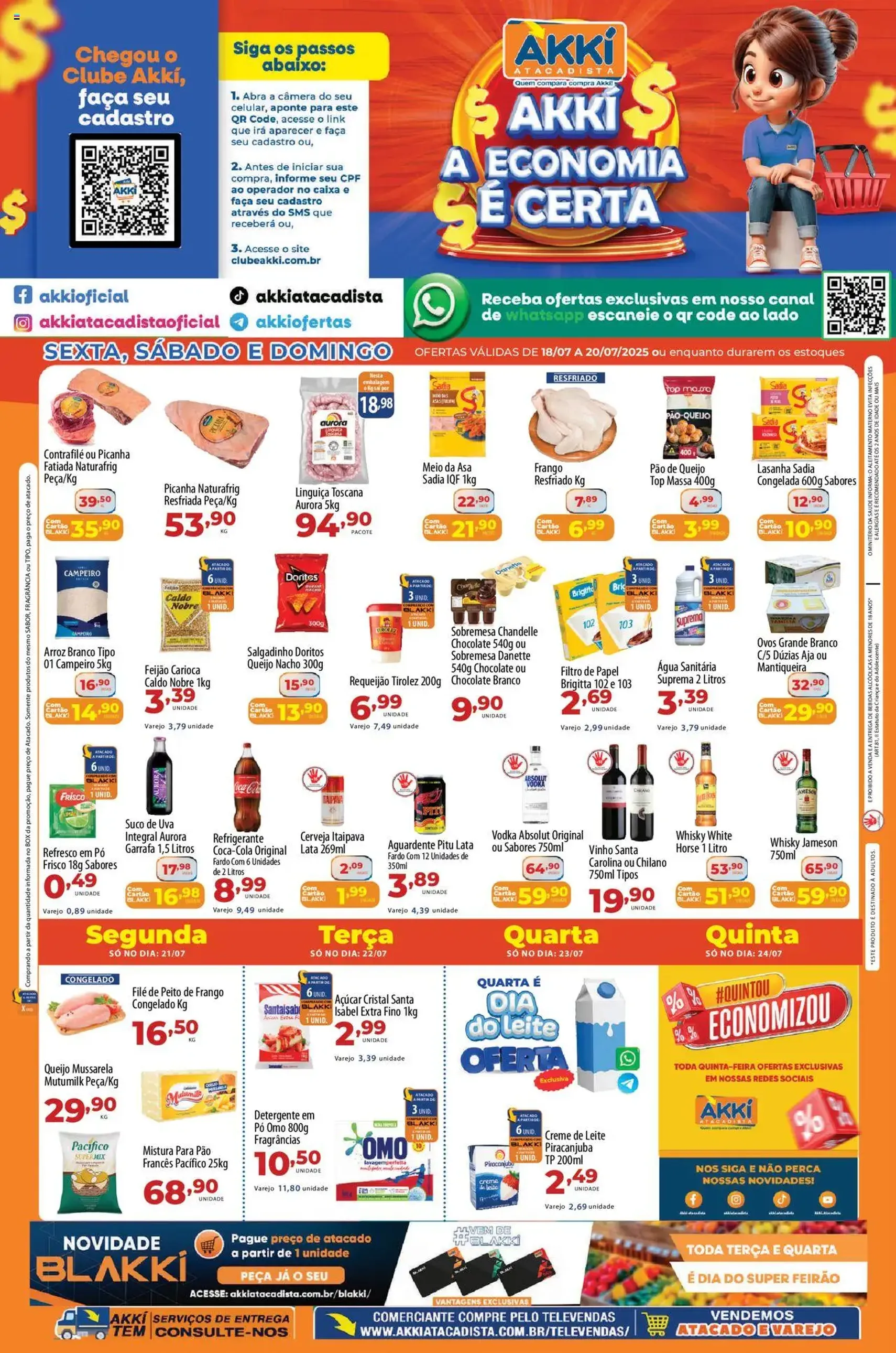 Akki Atacadista - Ofertas da semana - folheto válido a partir de 18/07/2025 página 1 de 1