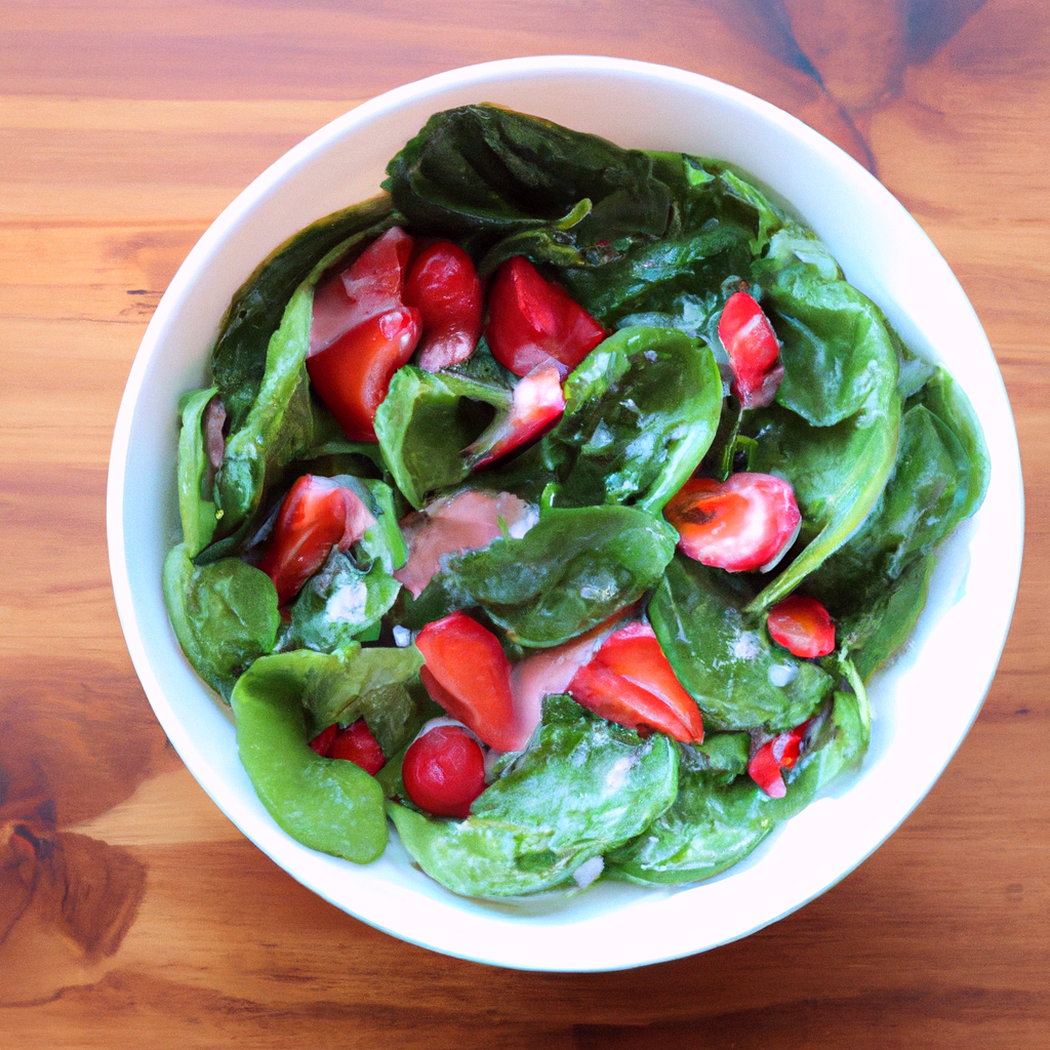 Insalata di fragole e spinaci