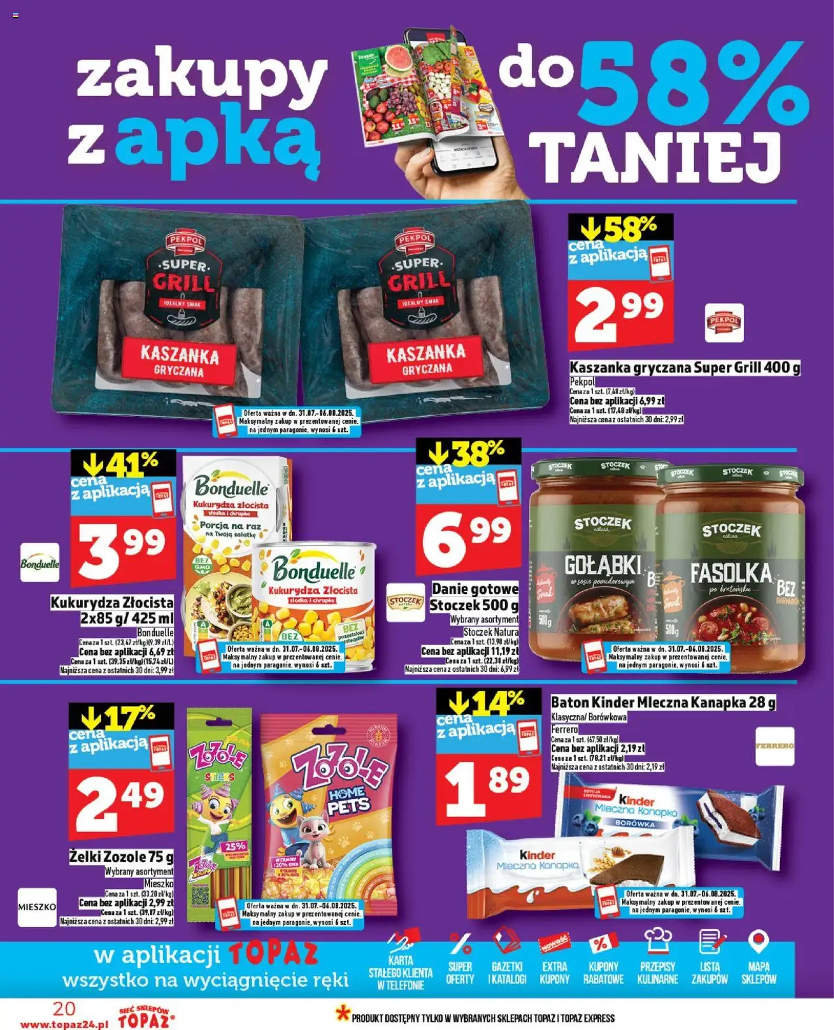 Topaz Gazetka - ważny gazetka od 31.07.2025 strona 20 z 32